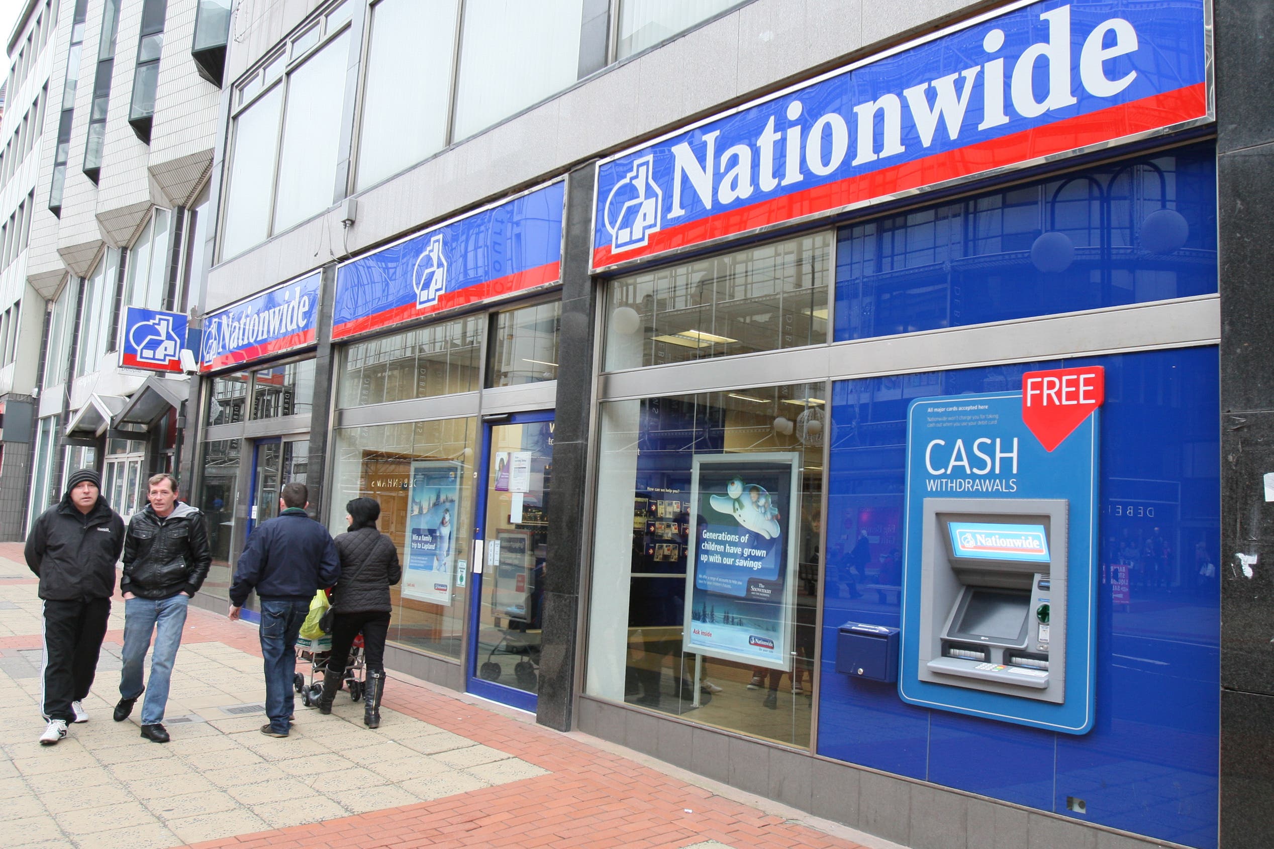 A Nationwide branch in the UK (Paul Faith/PA)