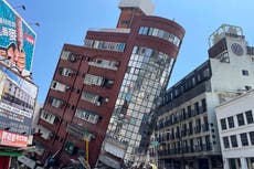 Taiwan: Commuters knocked off feet as earthquake rocks packed train