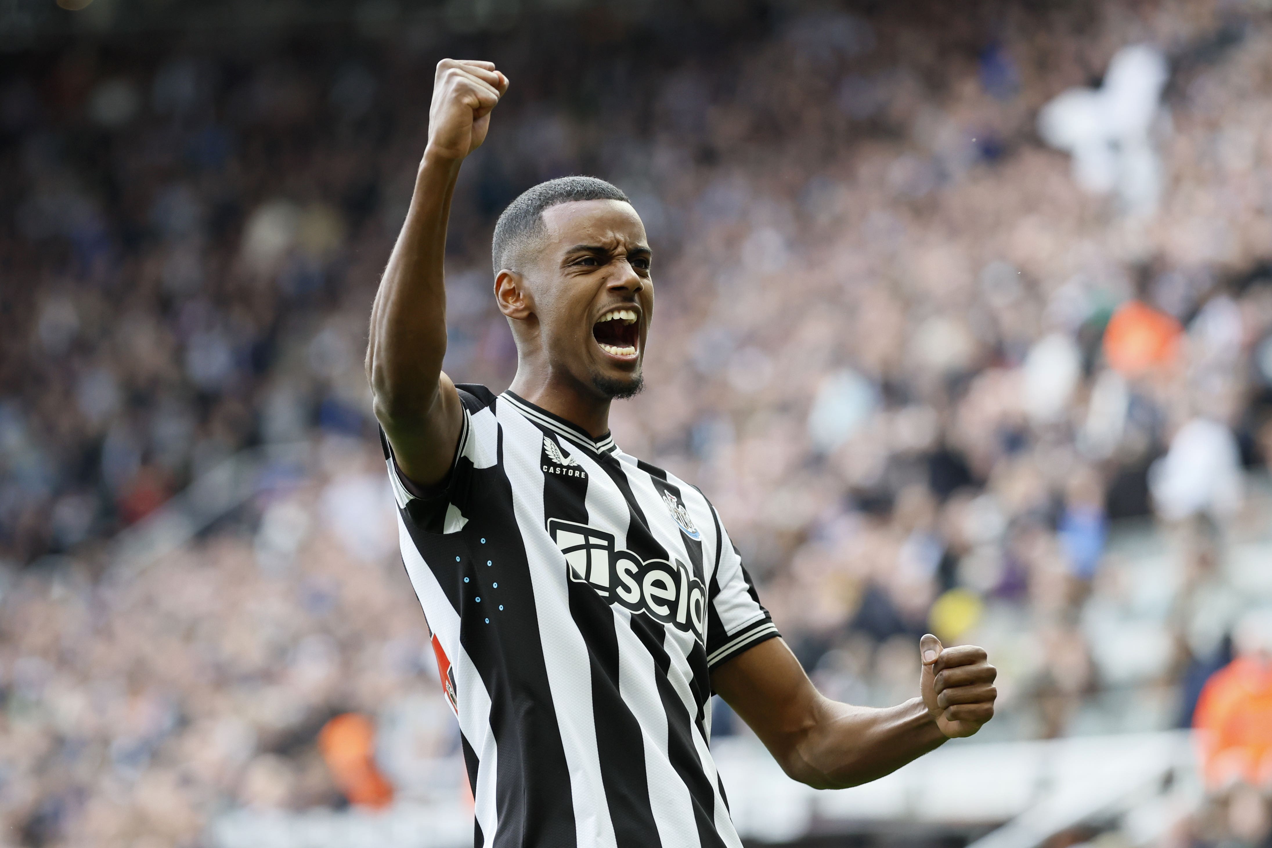 Newcastle boss Eddie Howe is keen to hang on to in-form striker Alexander Isak (Richard Sellers/PA)