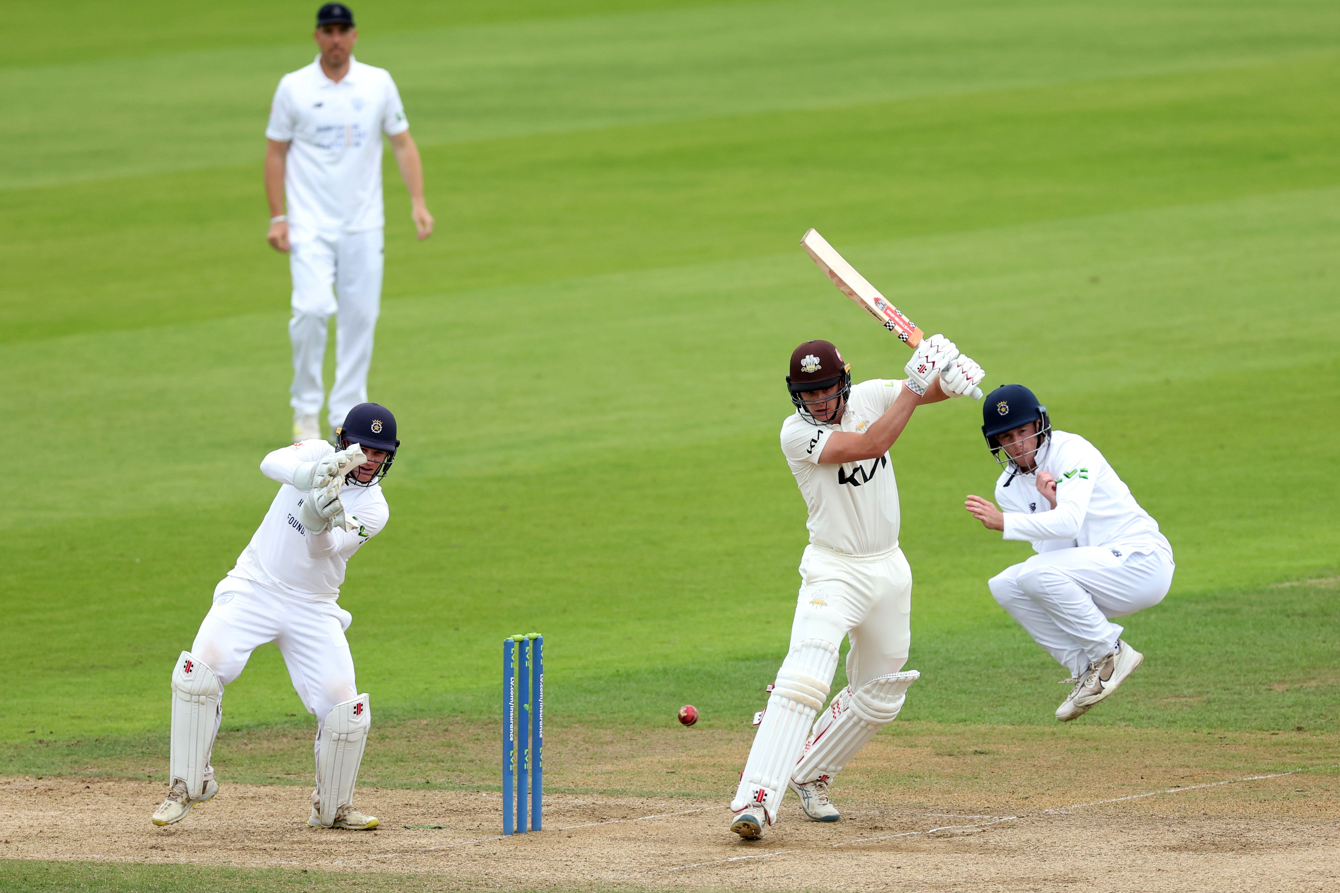 Jamie Smith hits out for Surrey during the 2023 season (Steven Paston/PA)