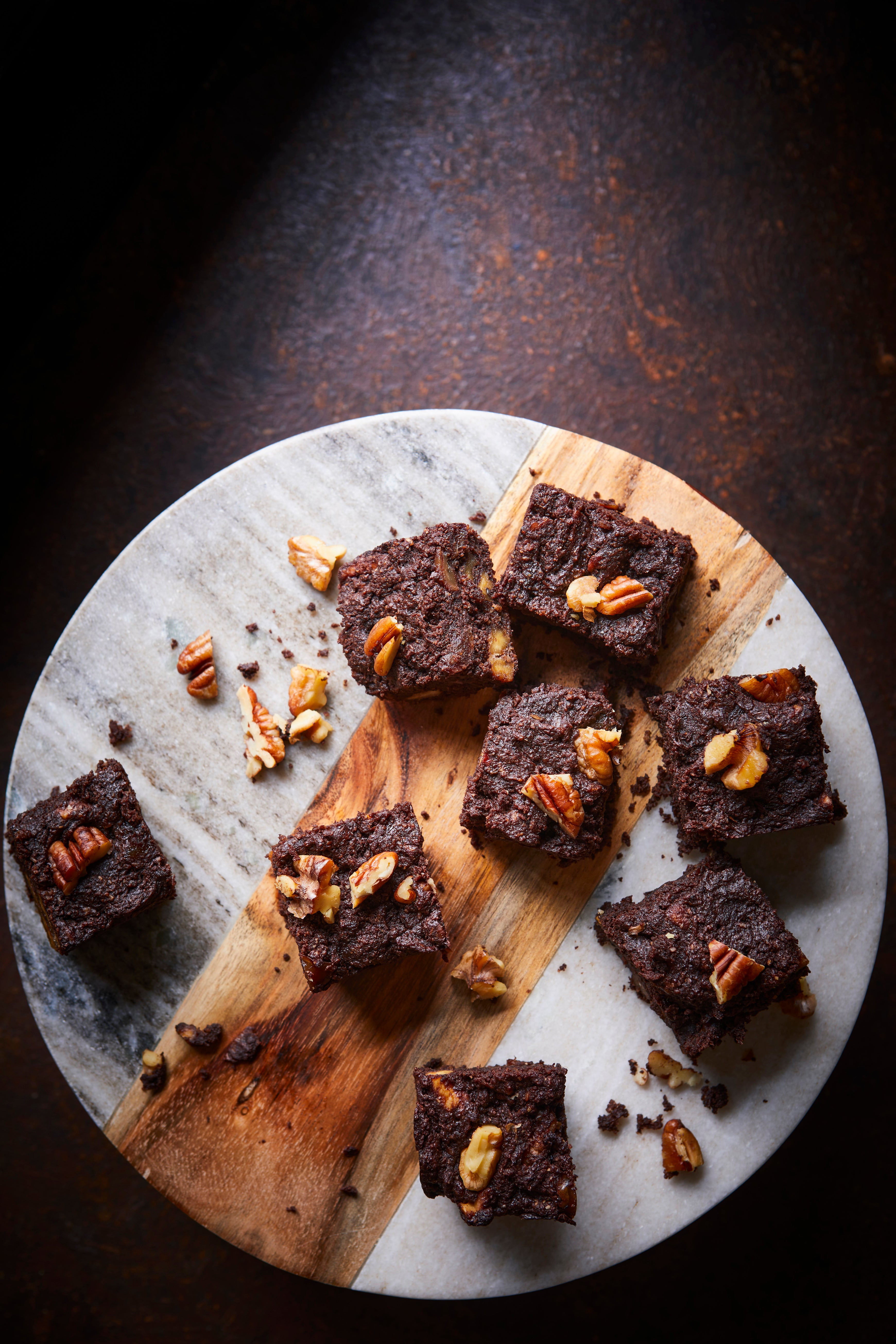 The chocolate, date and walnut brownies from The Diabetes Weight-Loss Plan