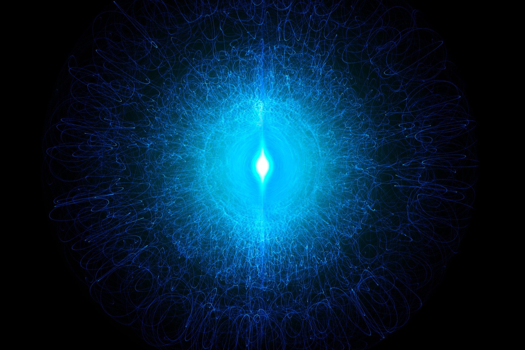 An illustration of the reaction inside a tokamak device used to produce nuclear fusion energy