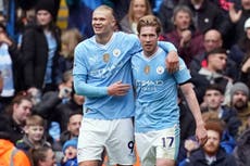 Pep Guardiola still deciding on Erling Haaland and Kevin de Bruyne returns