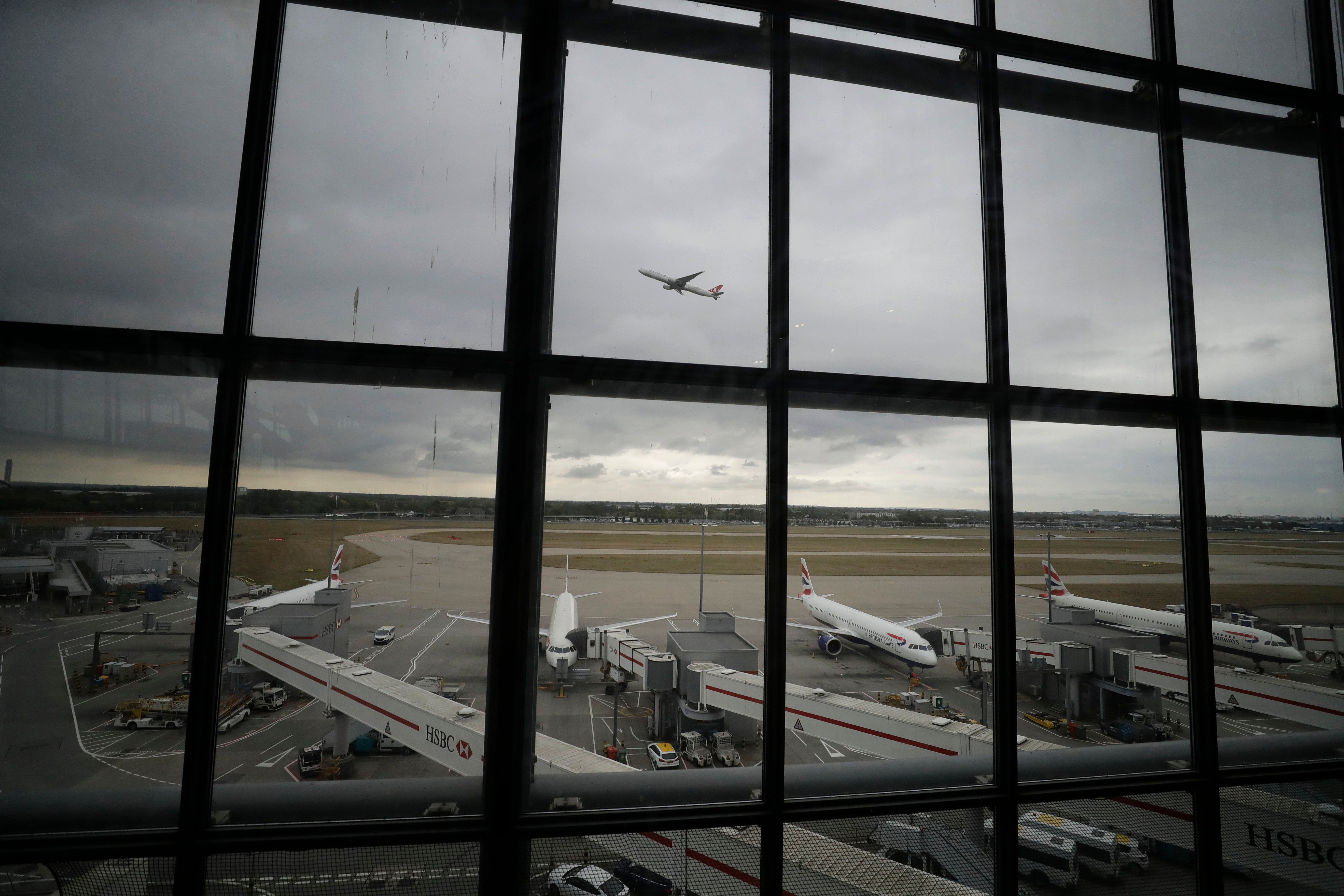 British Airways cancelled 26 European and domestic flights as high winds caused travel disruption