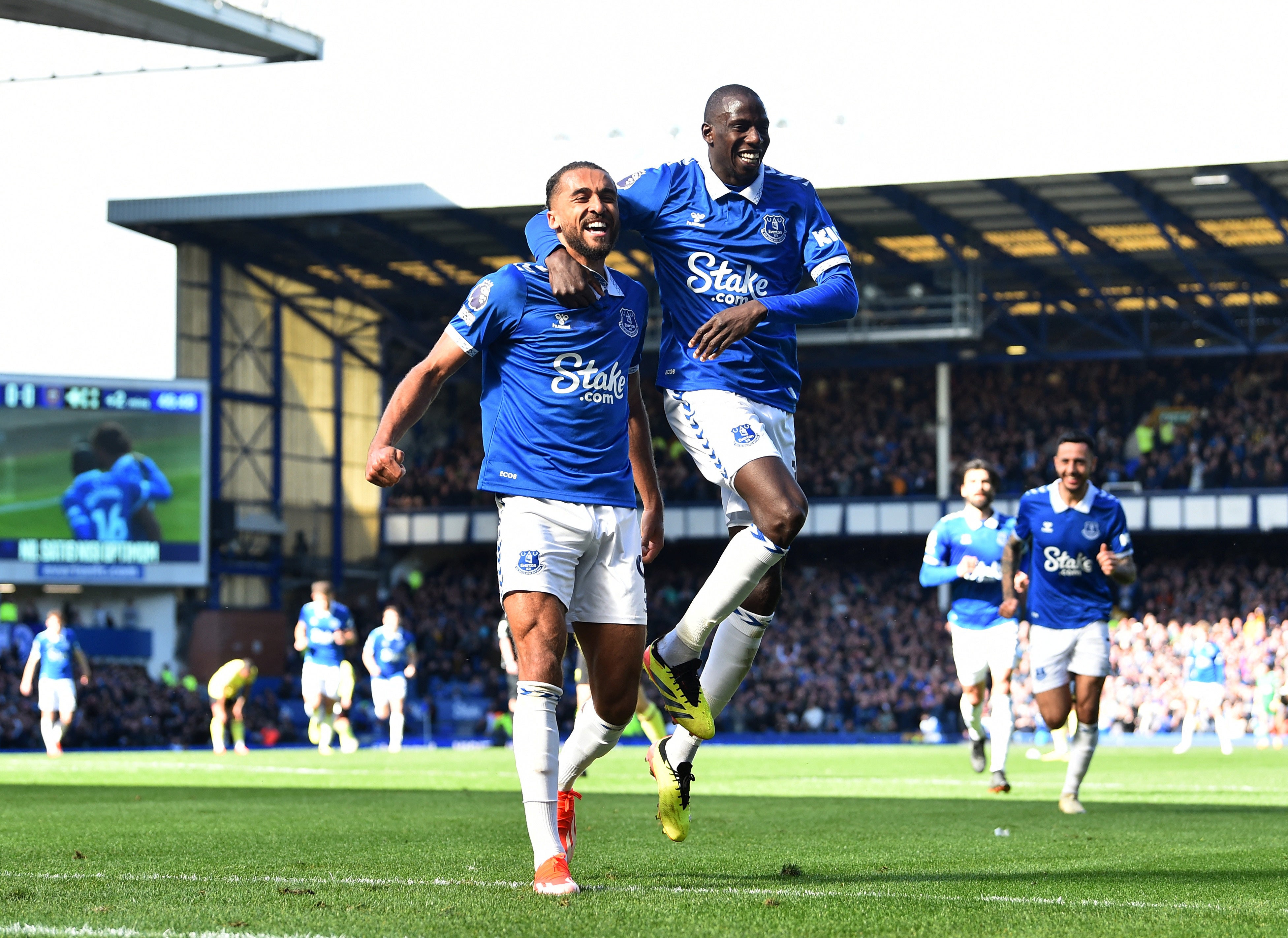 Everton celebrated a vital win