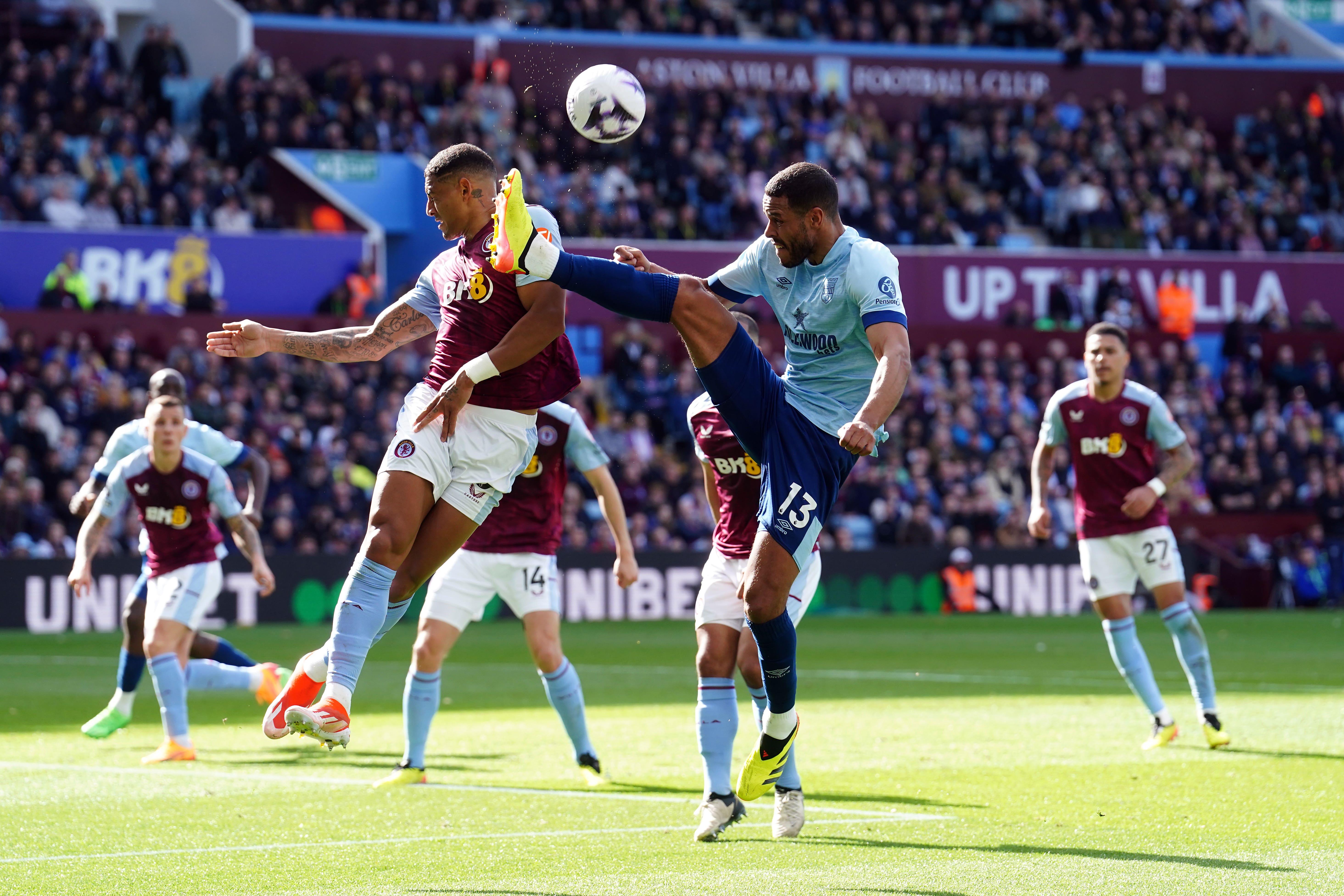 Brentford rallied to force a draw at Villa Park (David Davies/PA)