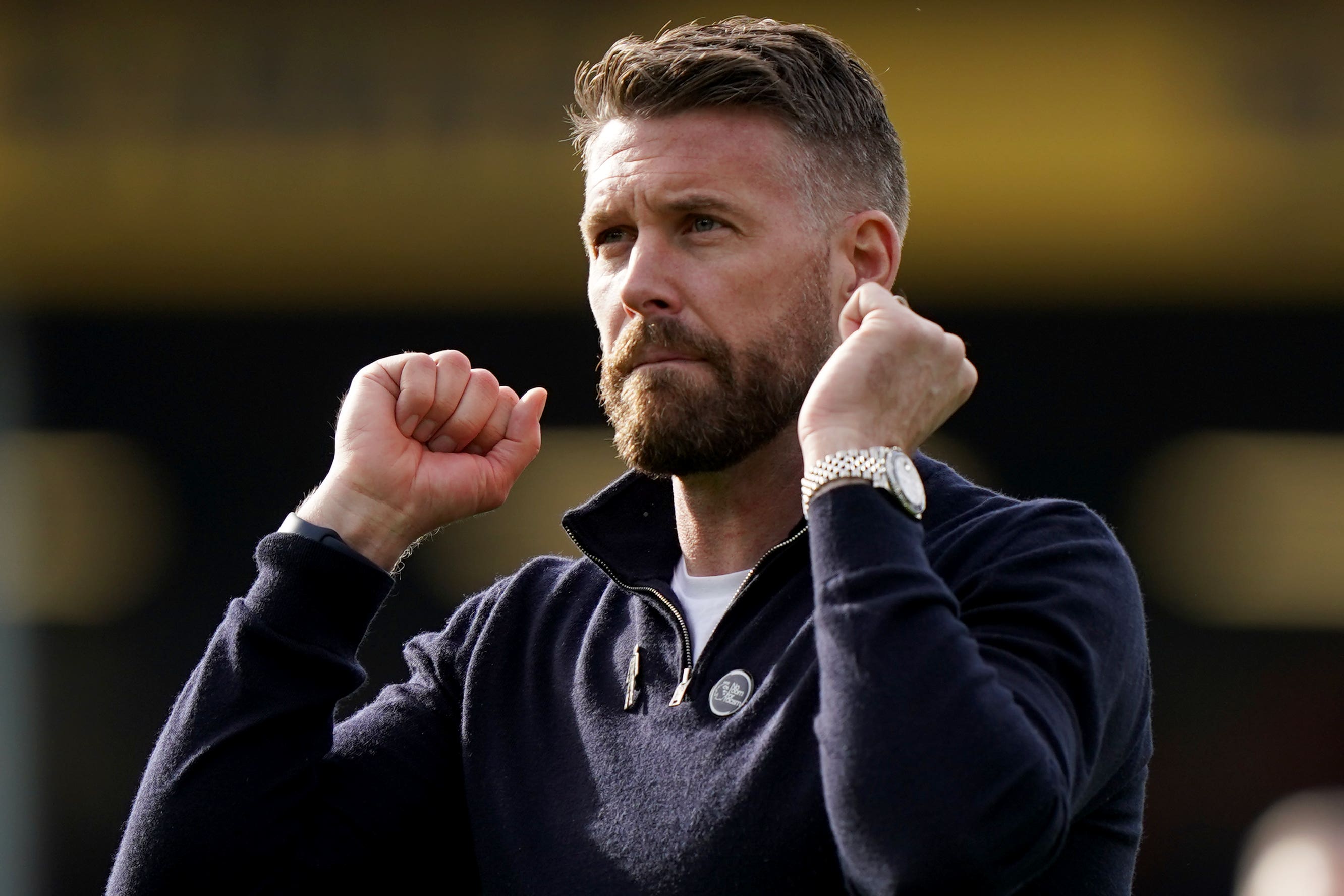 Rob Edwards said he felt drained after watching Luton beat Bournemouth (Bradley Collyer/PA)