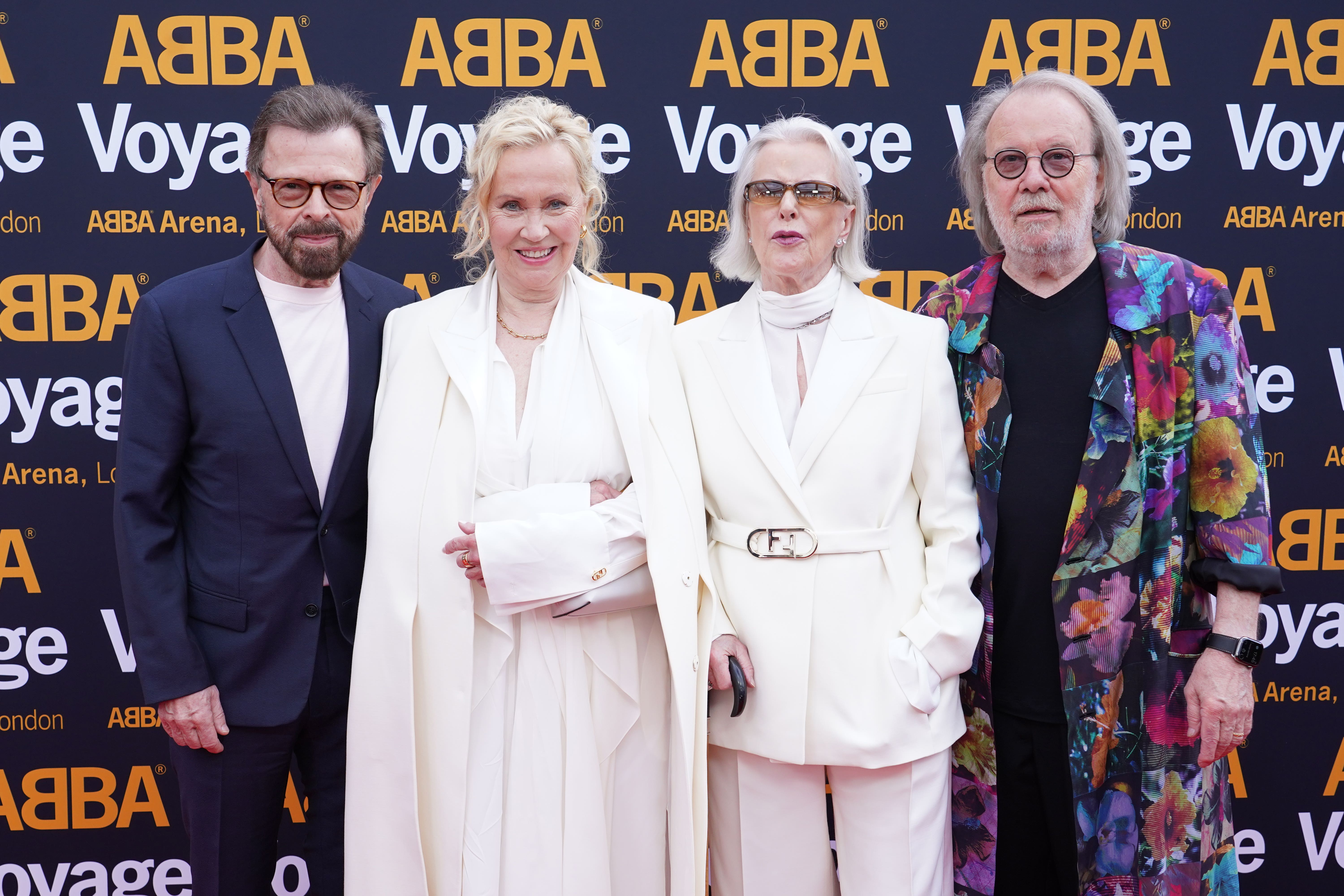 Bjorn Ulvaeus, Agnetha Faltskog, Anni-Frid Lyngstad and Benny Andersson of Abba (Ian West/PA)