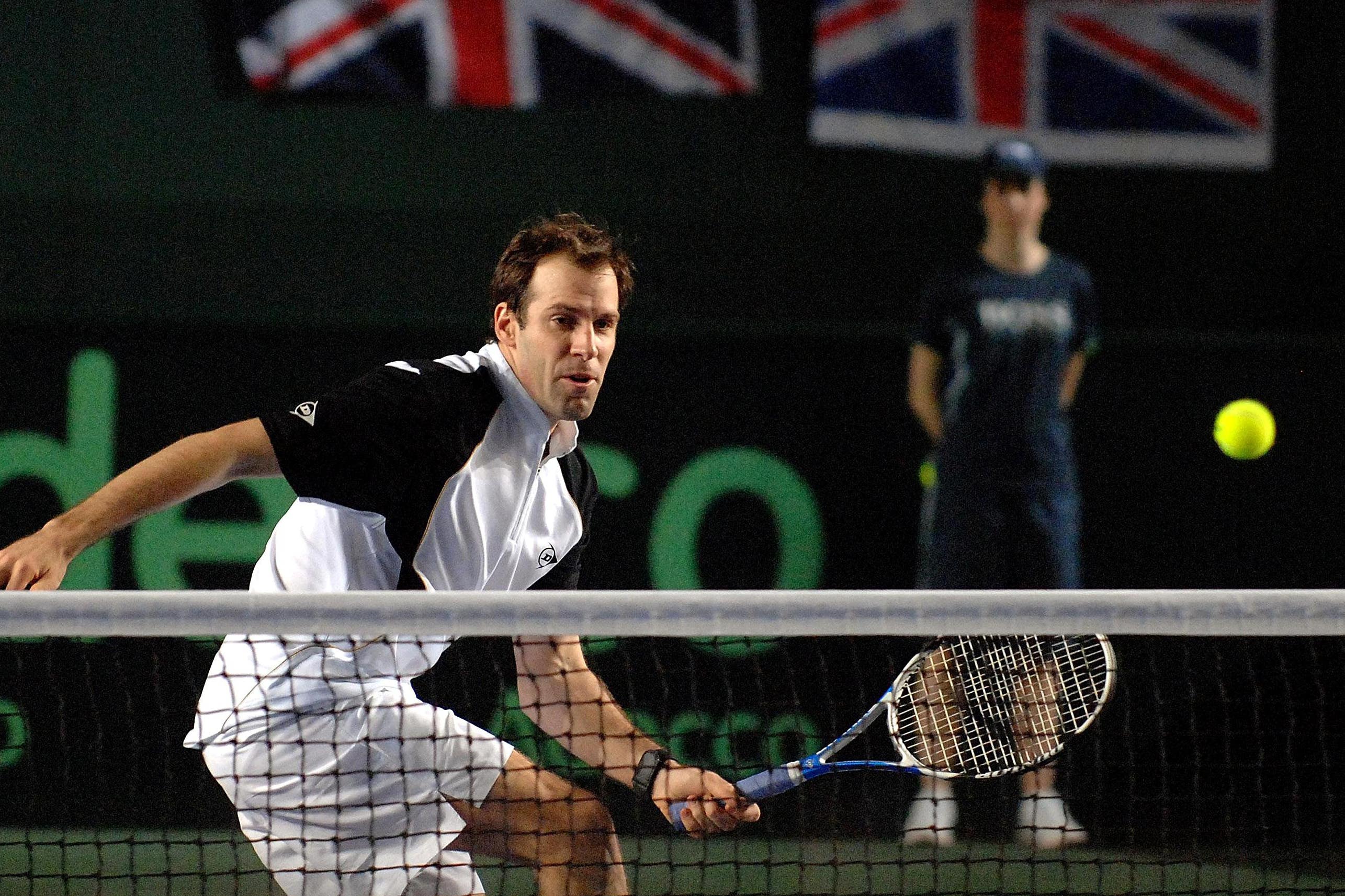 Greg Rusedski retired from tennis on this day in 2007 after playing for Great Britain in the Davis Cup (Anna Gowthorpe/PA)