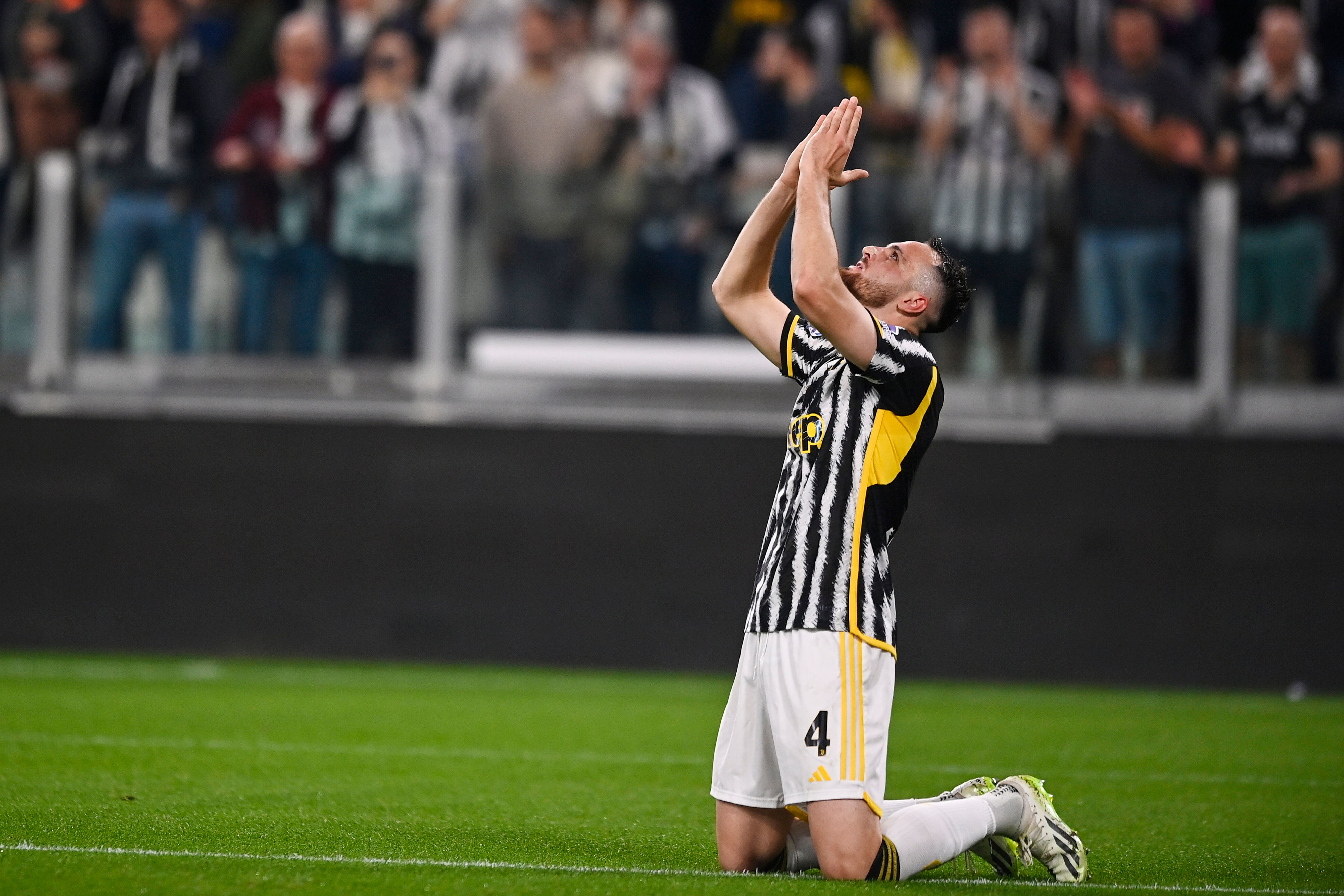 Federico Gatti scored the only goal as Juventus beat Fiorentina in Serie A (Fabio Ferrari/AP)