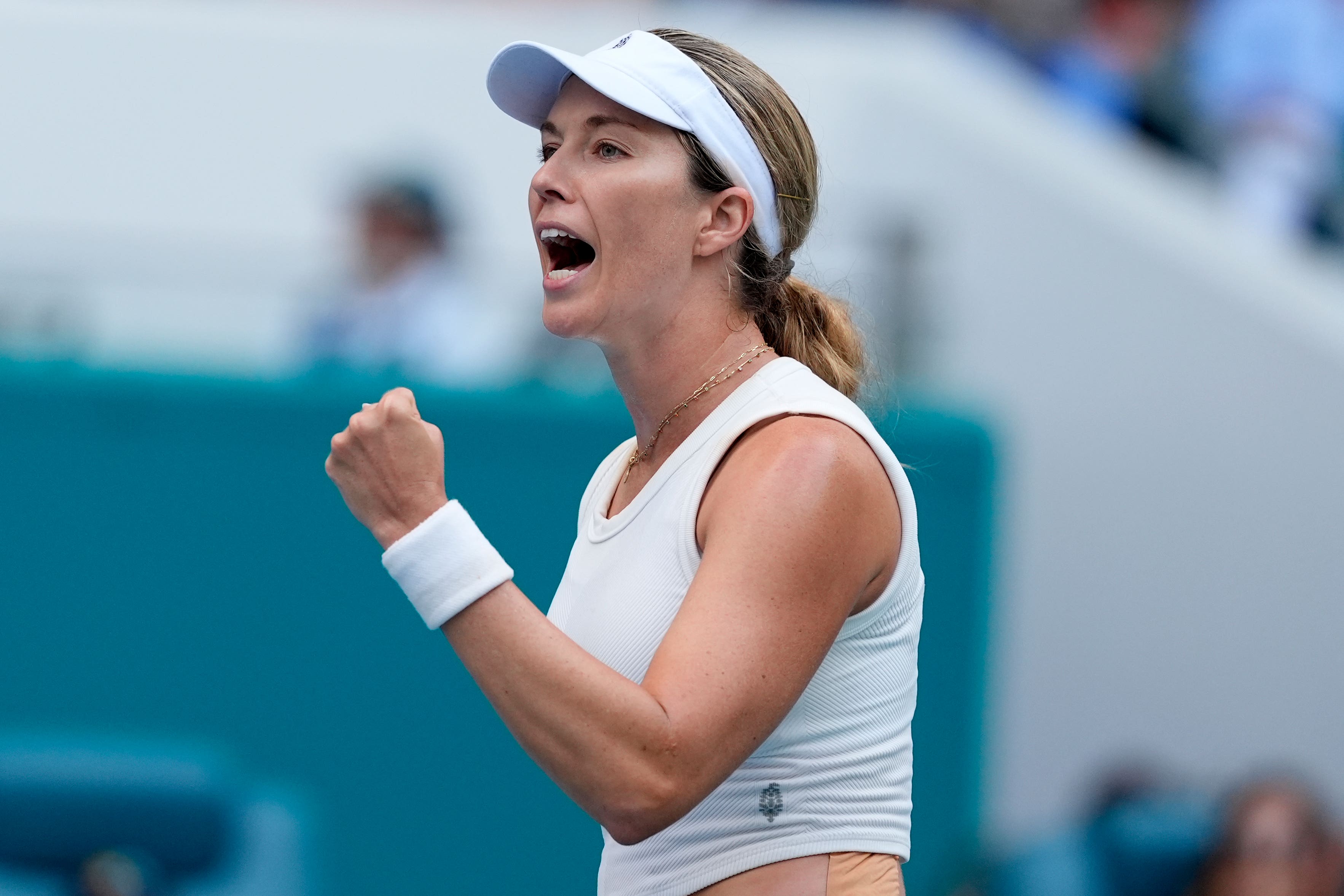 Danielle Collins prevailed at the Charleston Open (Lynne Sladky/AP)