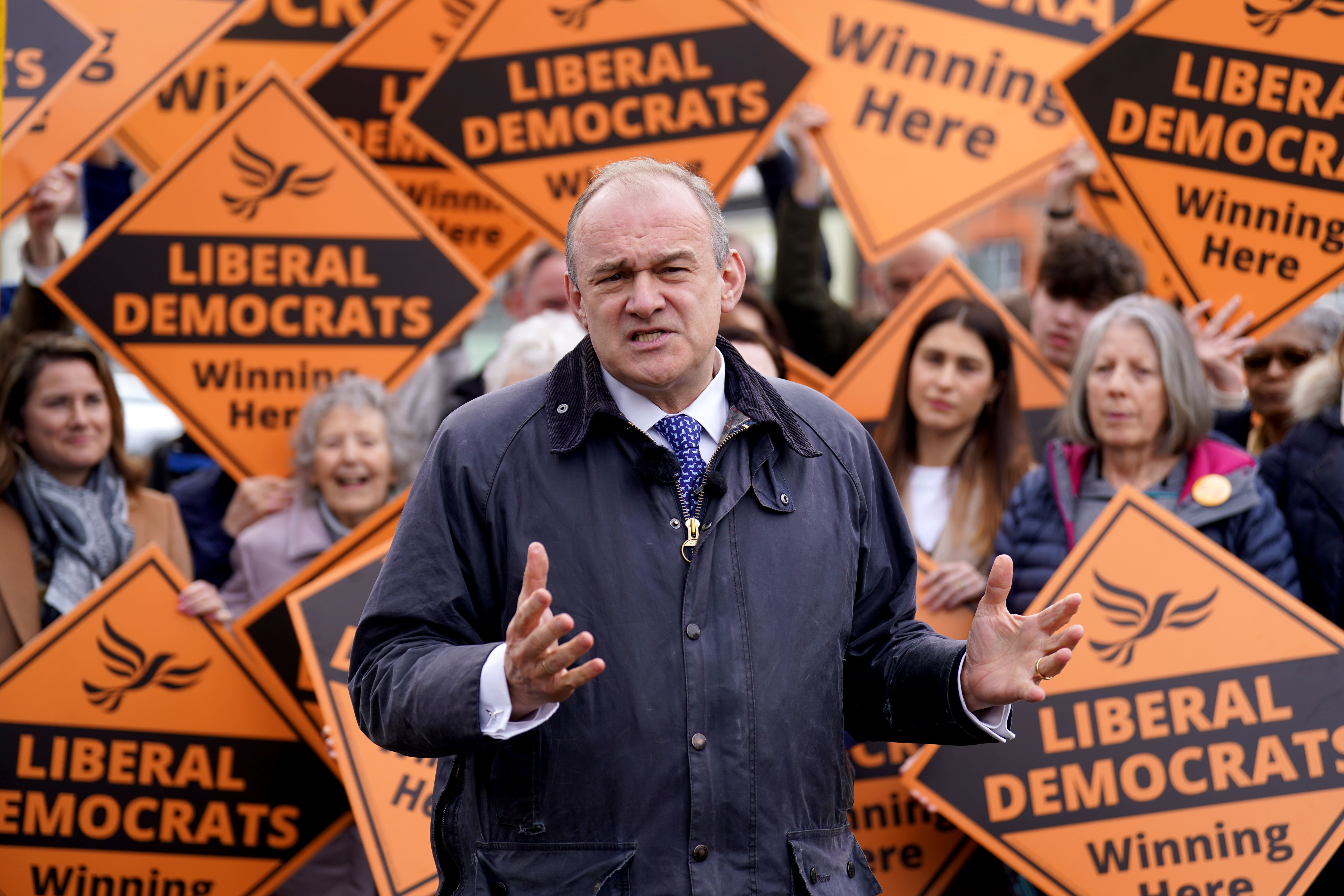 Liberal Democrat leader Sir Ed Davey (Joe Giddens/PA)