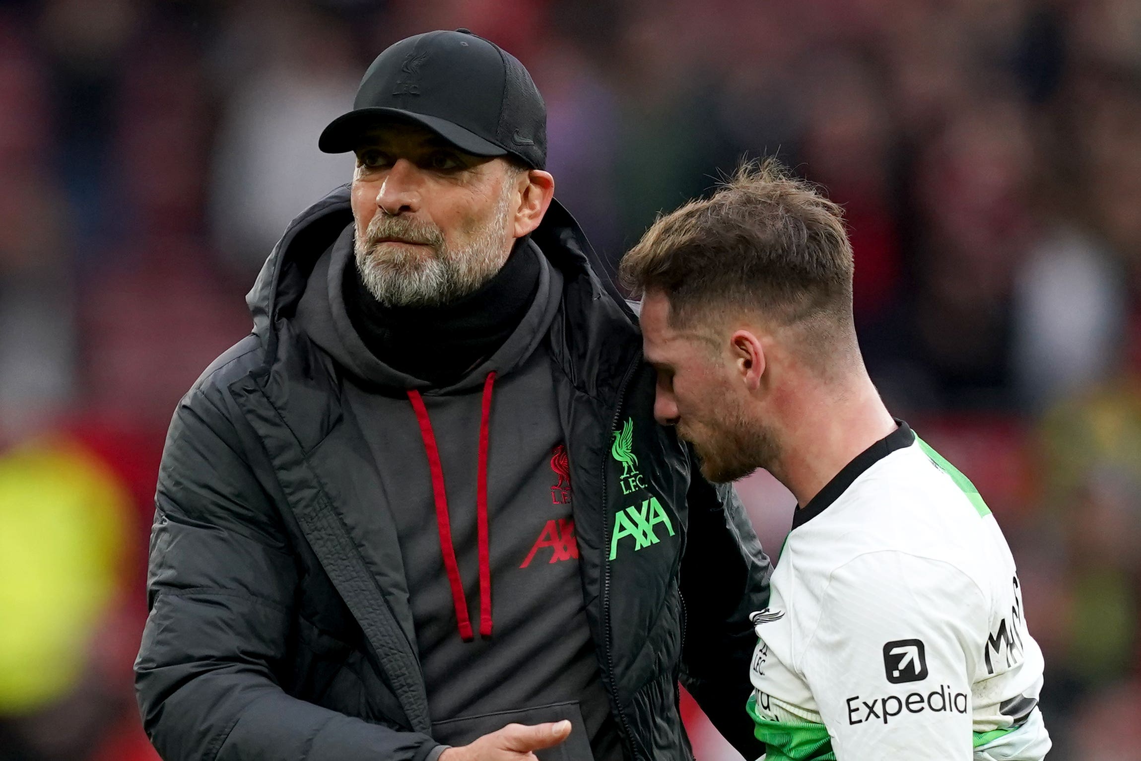 Liverpool were left frustrated at Old Trafford as Manchester United rallied for a 2-2 draw (Martin Rickett/PA)