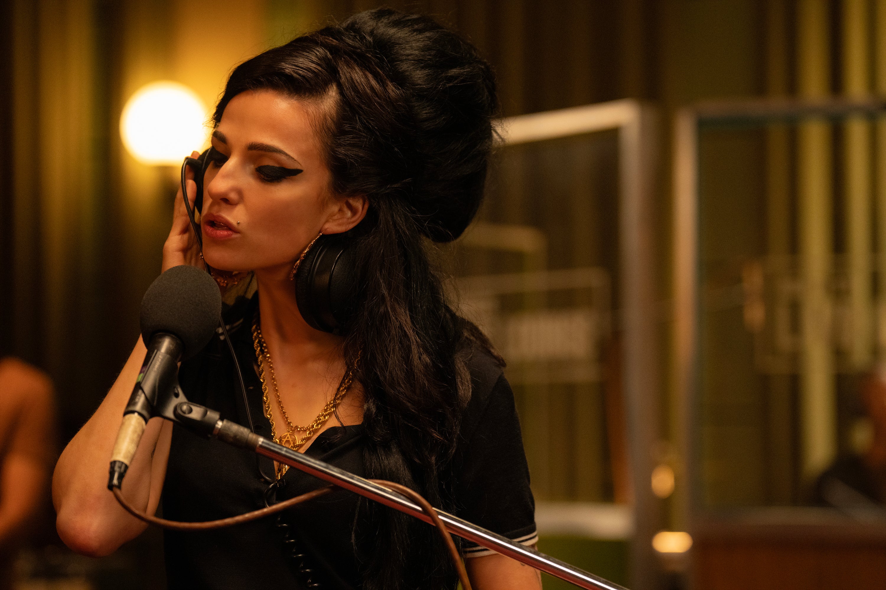 Marisa Abela as Amy Winehouse in ‘Back to Black’