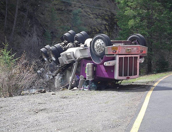 The truck driver came away from the accident with only minor injuries