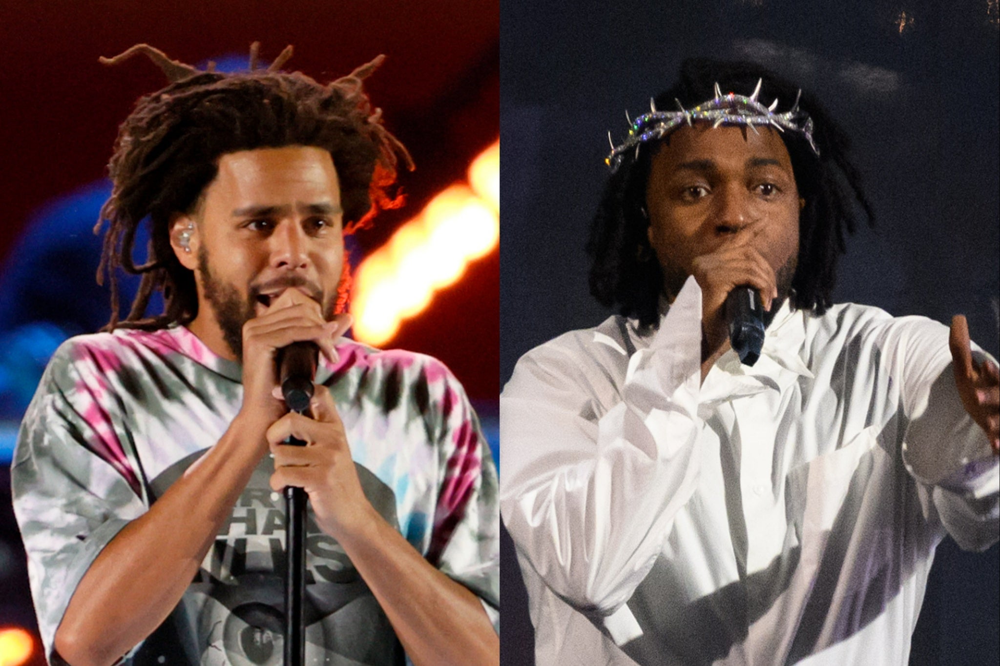 J Cole and Kendrick Lamar