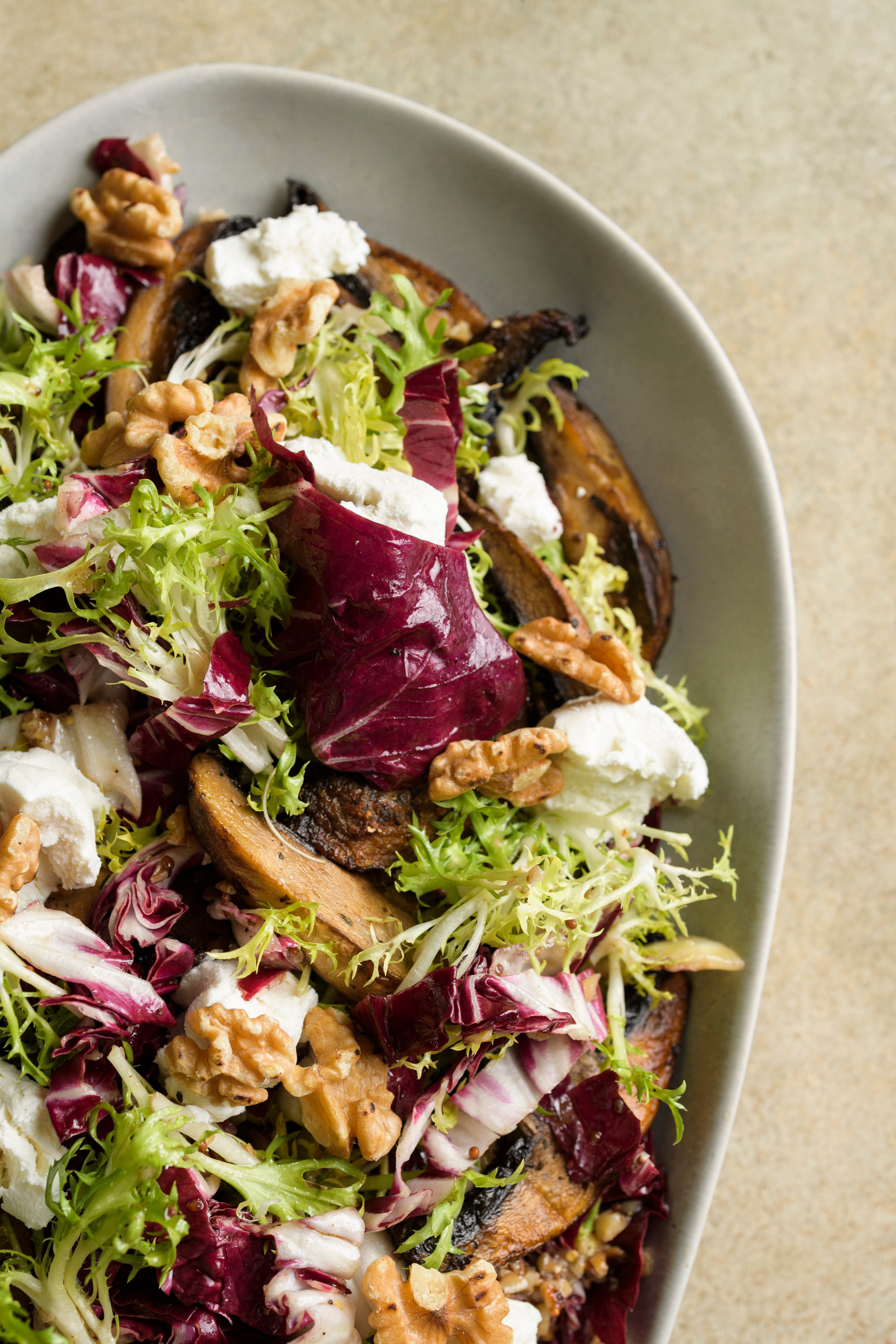 Food-MilkStreet-Frisée And Mushroom Salad