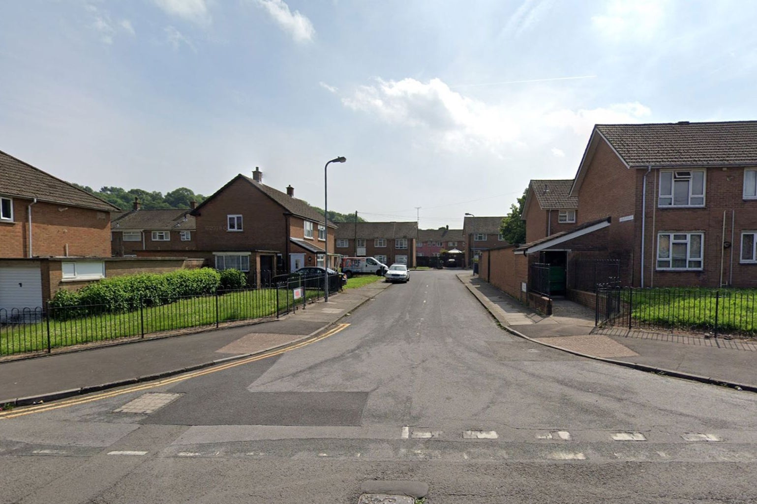 The 48-year-old man was found by emergency responders in the Heol-Y-Berllan and Heol Trelai area of Caerau