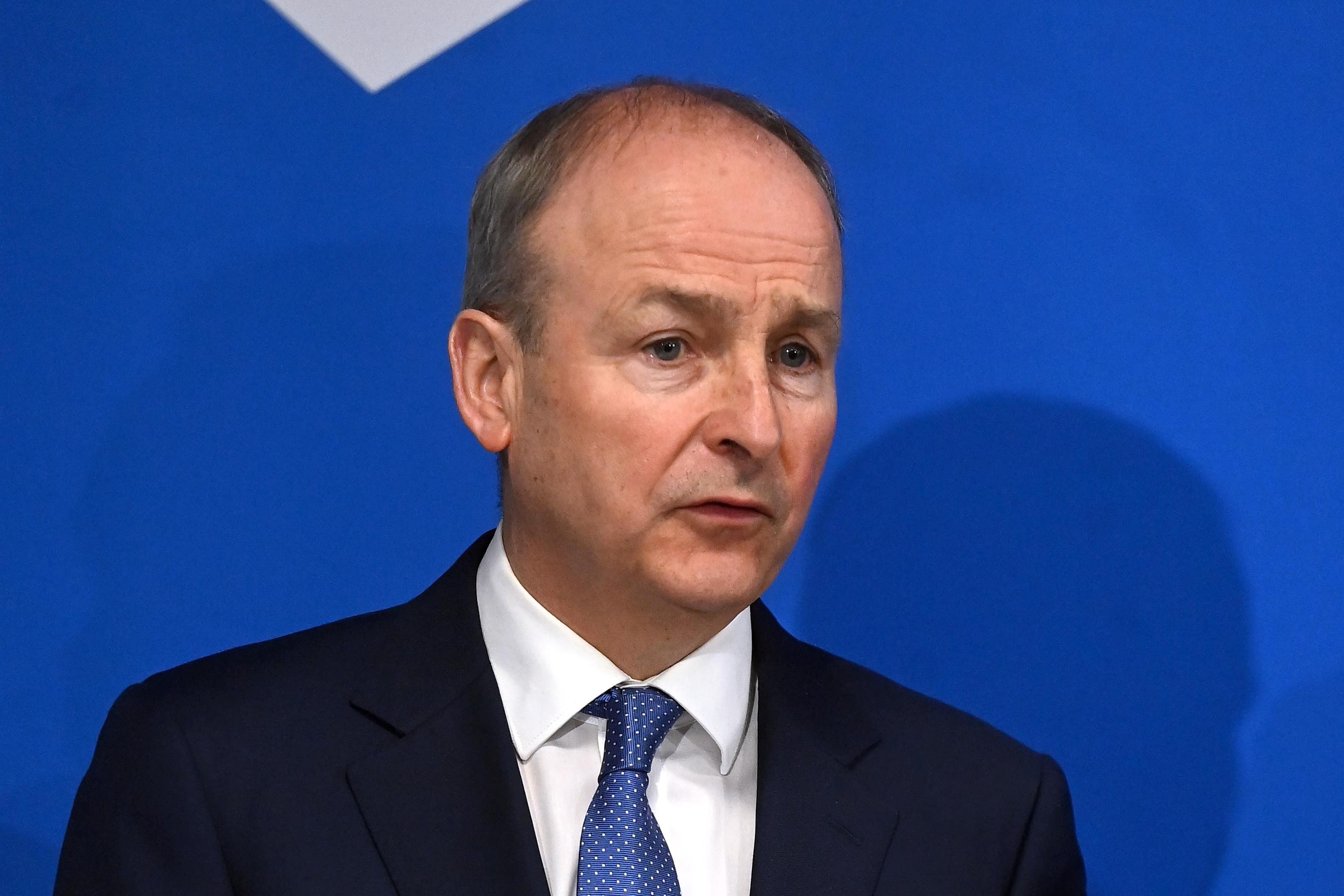 Tanaiste Micheal Martin speaking during a press conference after a meeting of the North South Ministerial Council (NSMC) at the NSMC headquarters in Armagh (Oliver McVeigh/PA)