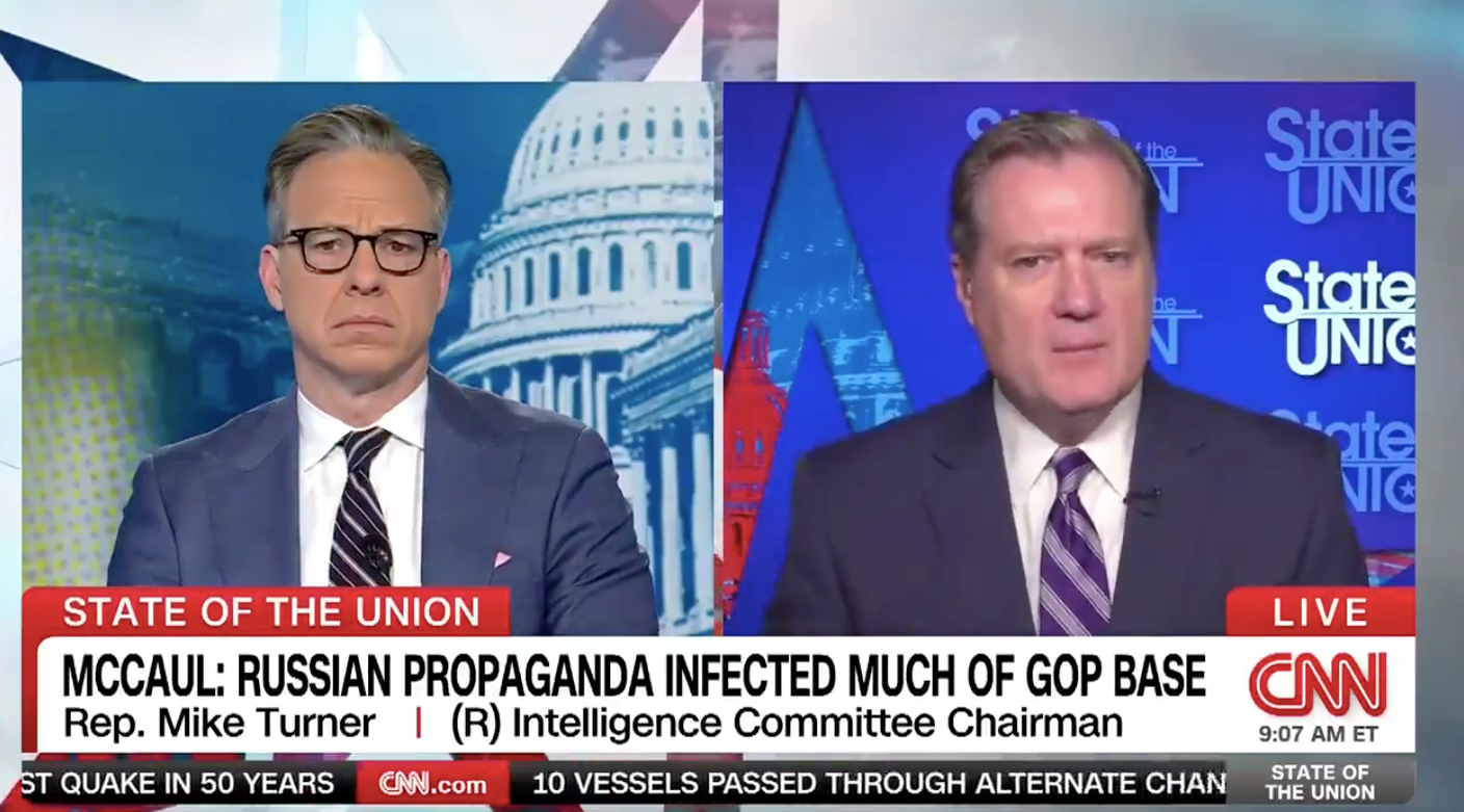 Mike Turner (right) during his interview on CNN