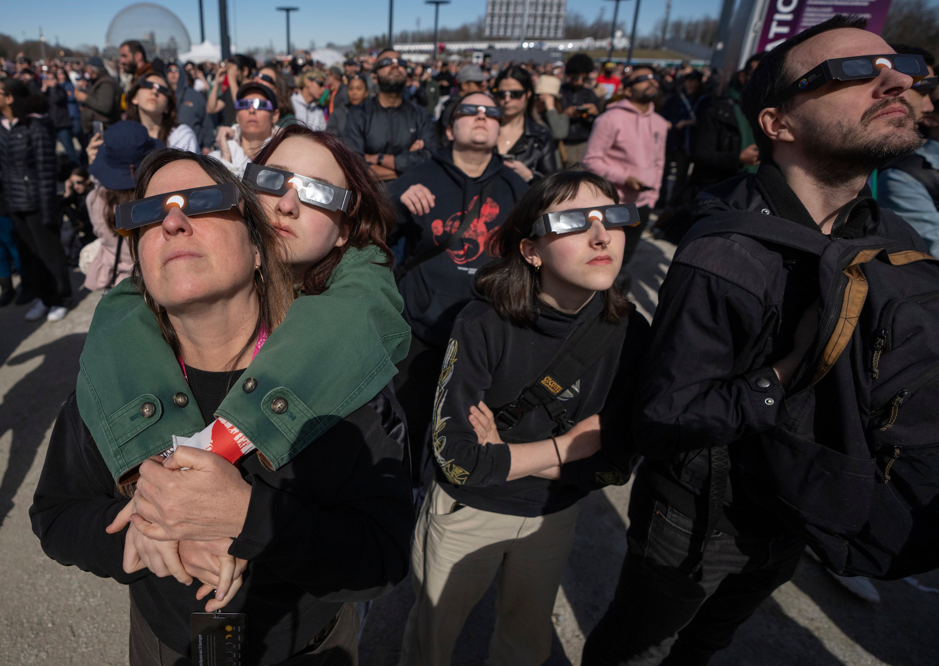 Thousands of people converged at the Parc Jean Drapeau in Montreal