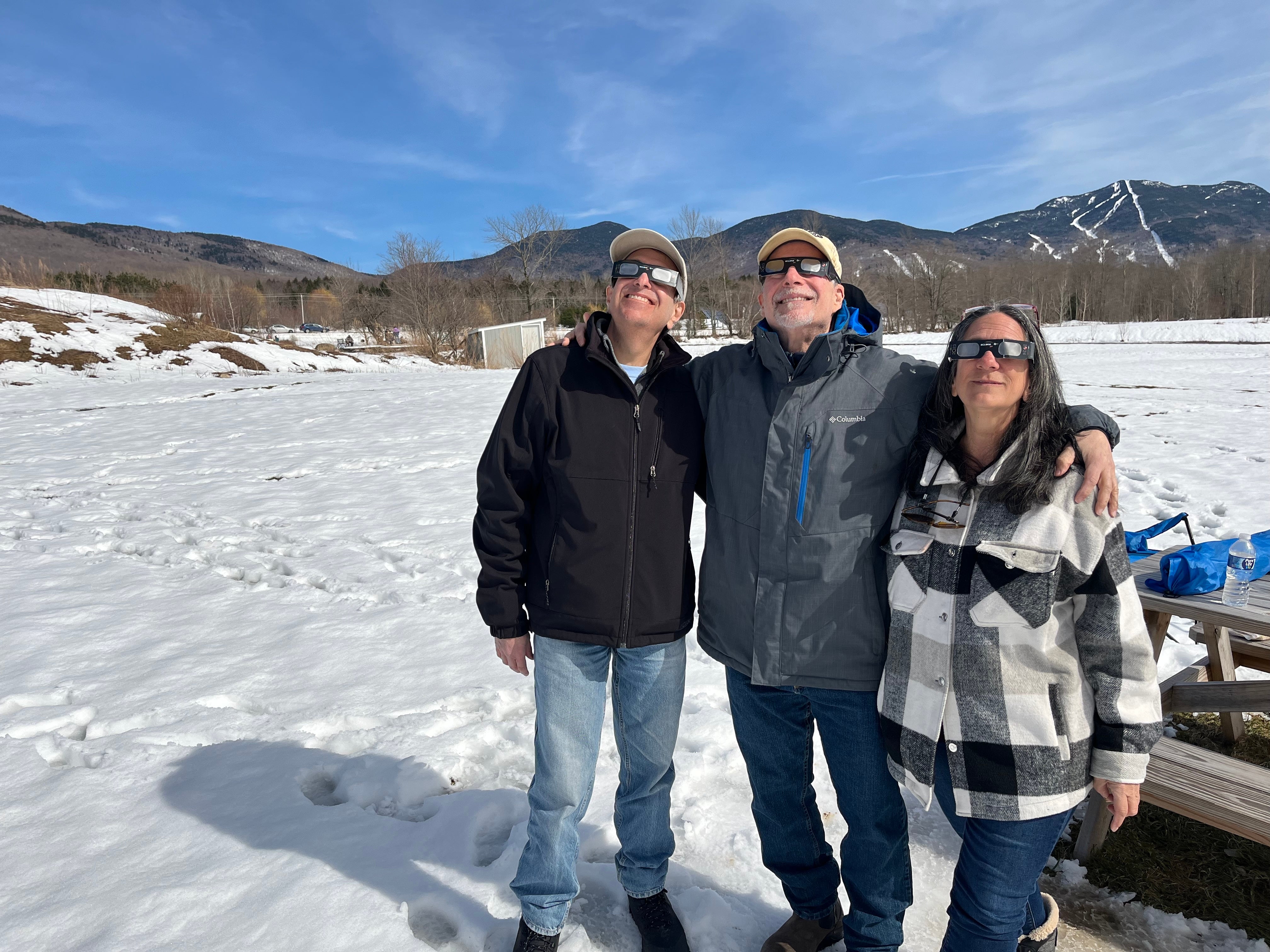 Robert Nagler on the left, with his friends Allen and Maggie Goldman