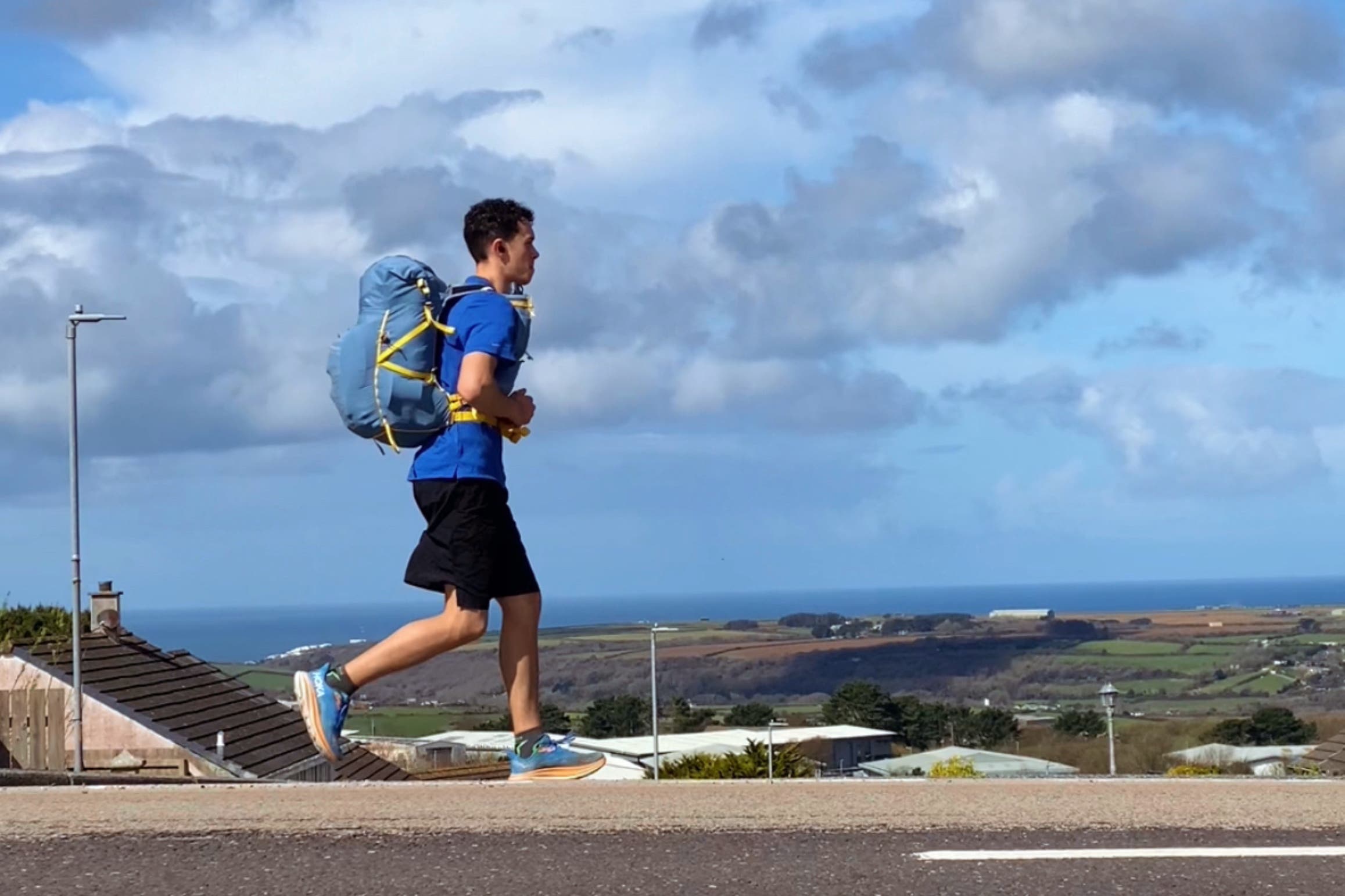 James Norman is challenging himself to run the length of the UK for charity (James Norman/PA)