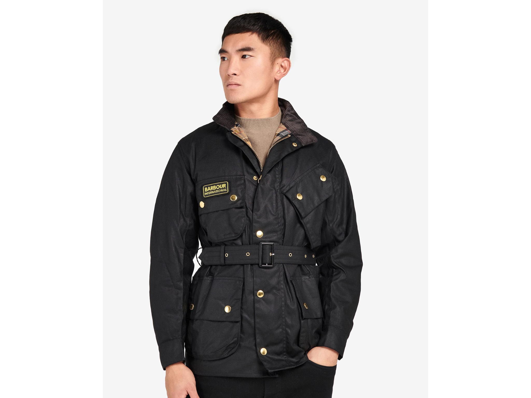 Barbour International original waxed jacket