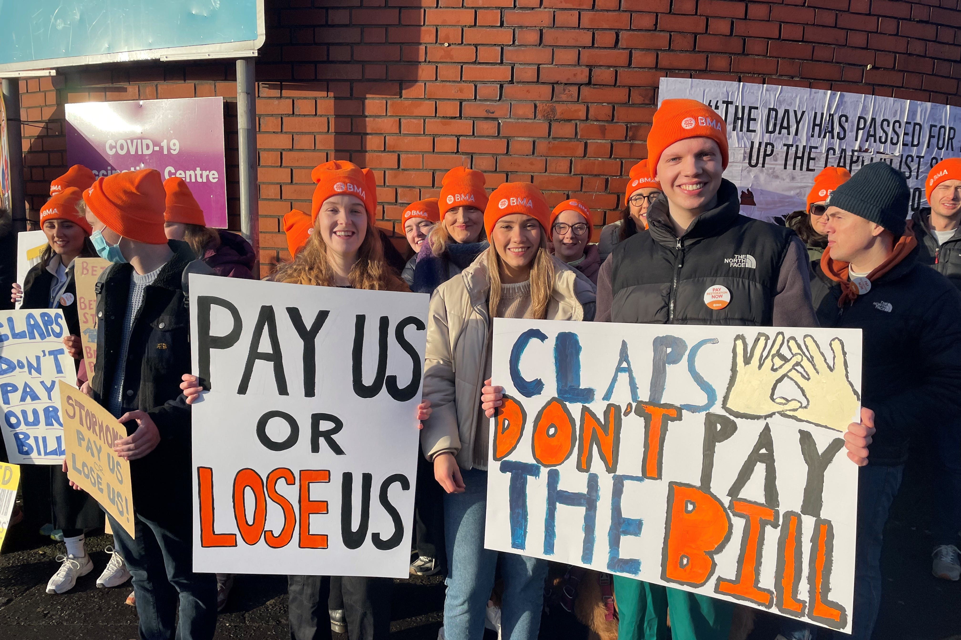 Junior doctors on the picket line