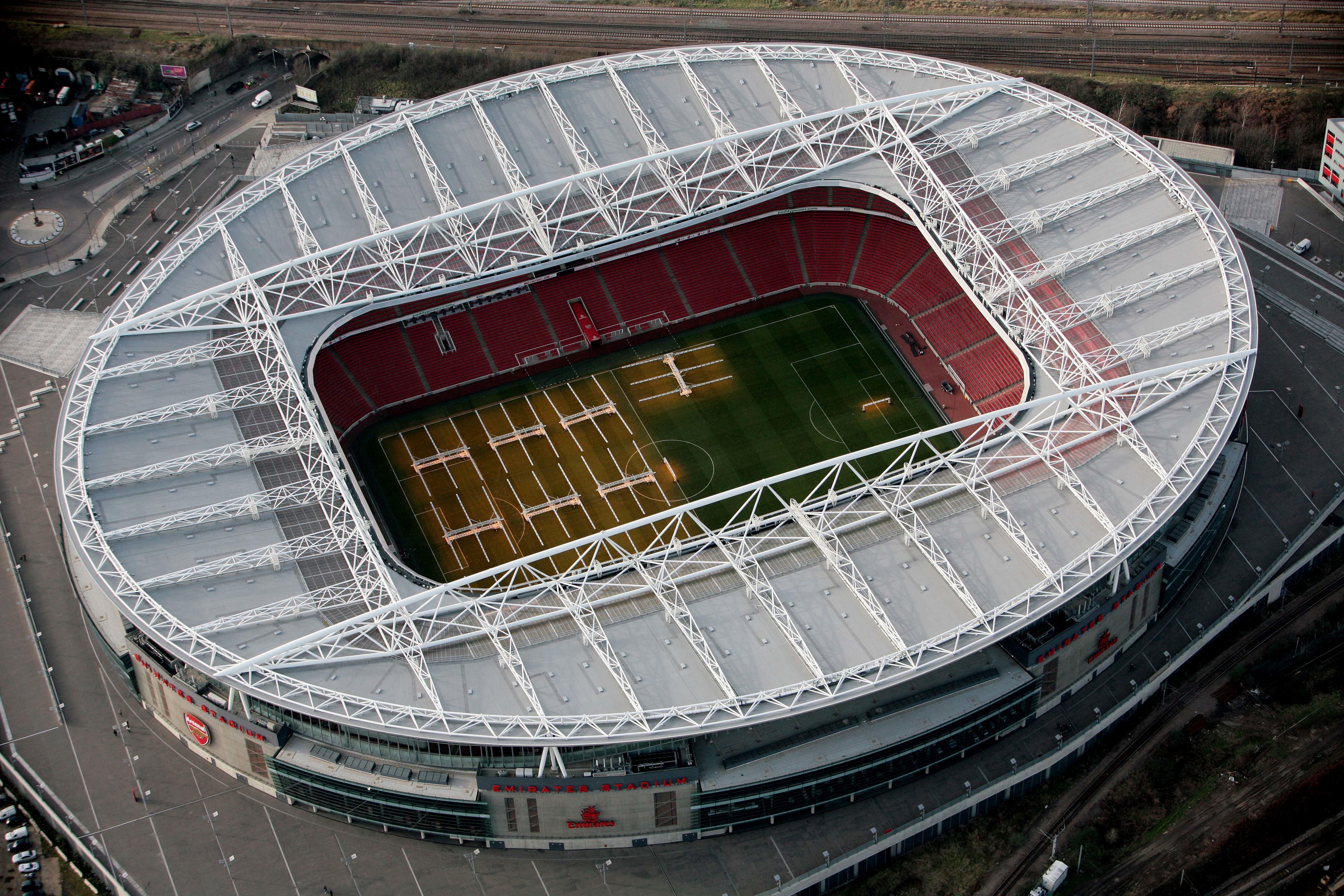 Arsenal’s Emirates Stadium as the Islamic State terror group issued a threat concerning all four of this week’s Champions League ties (PA)