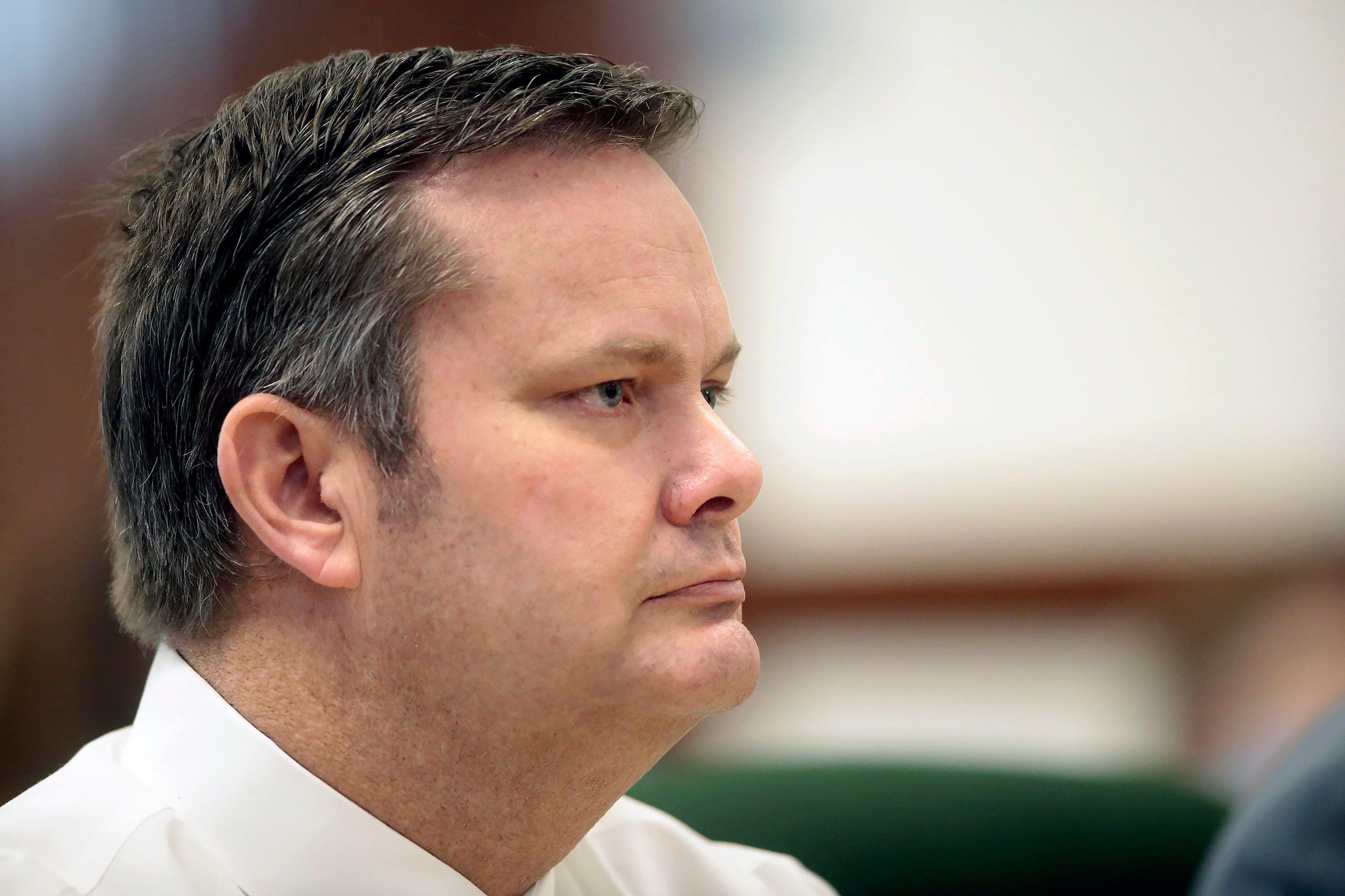 Chad Daybell sits during a court hearing