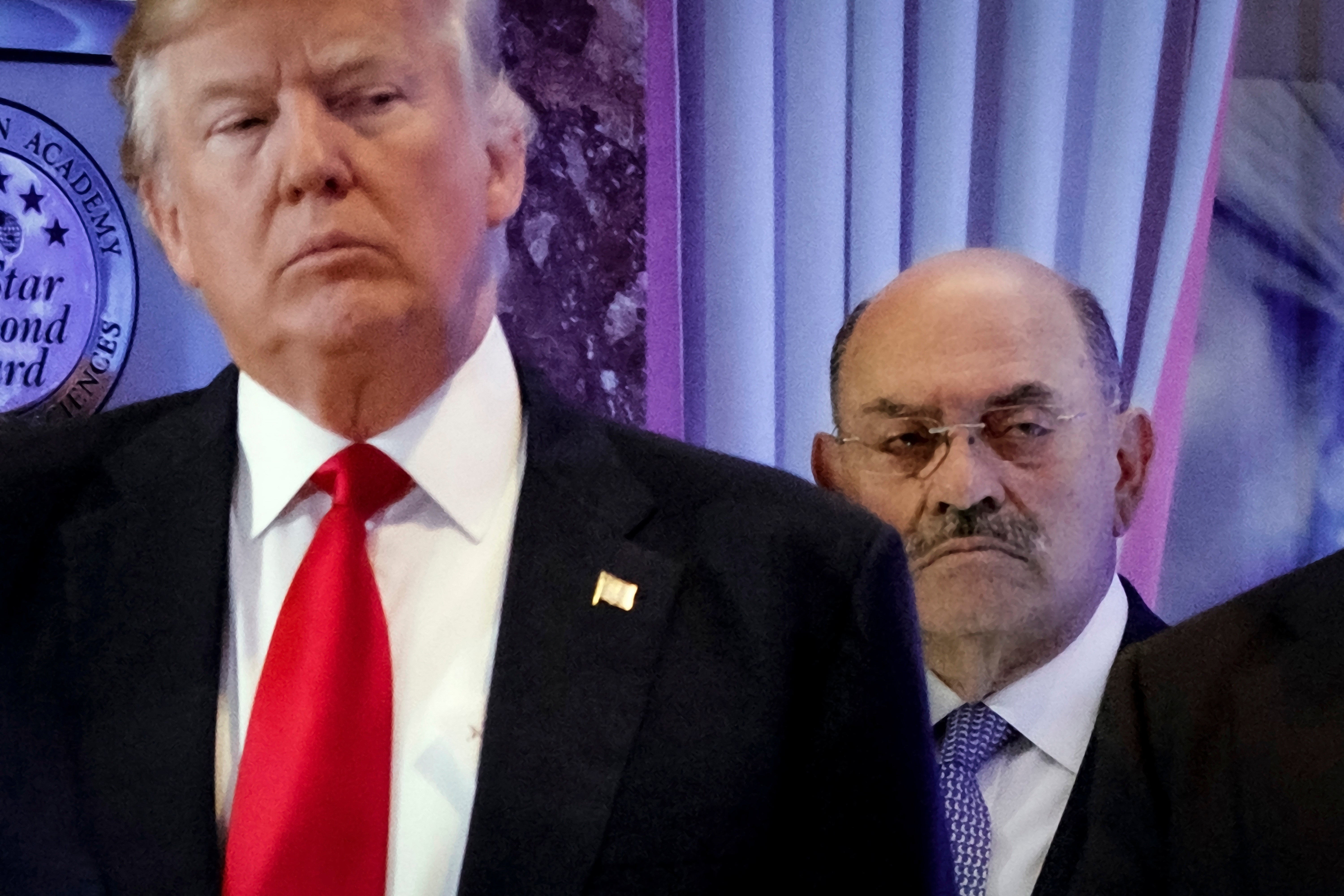 Donald Trump and Allen Weisselberg at Trump Tower in January 2017