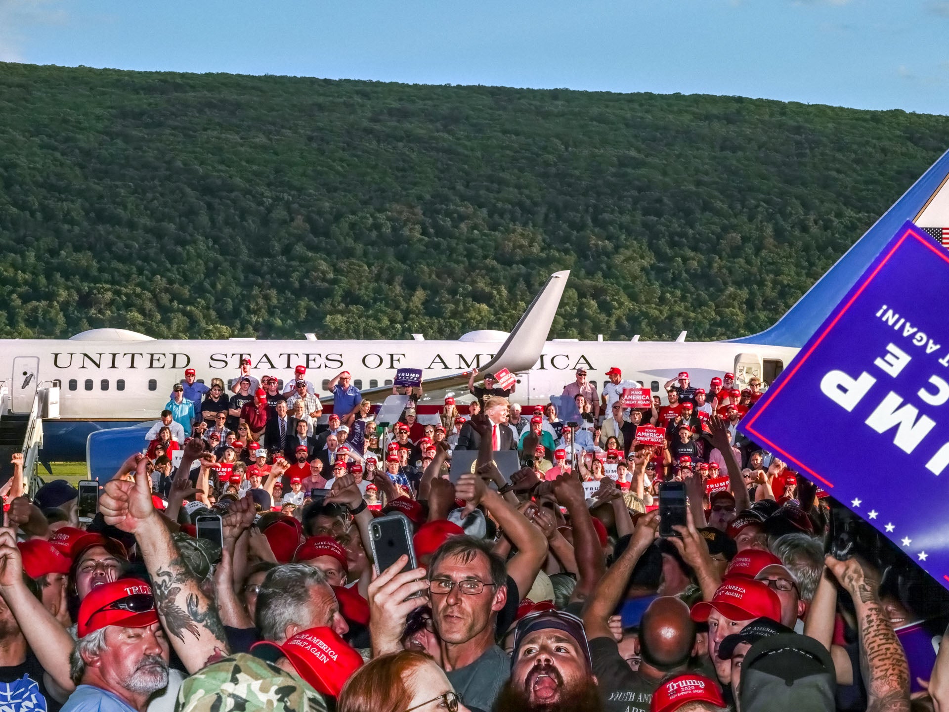 Trump rally in Montoursville, Pennsylvania, 2019