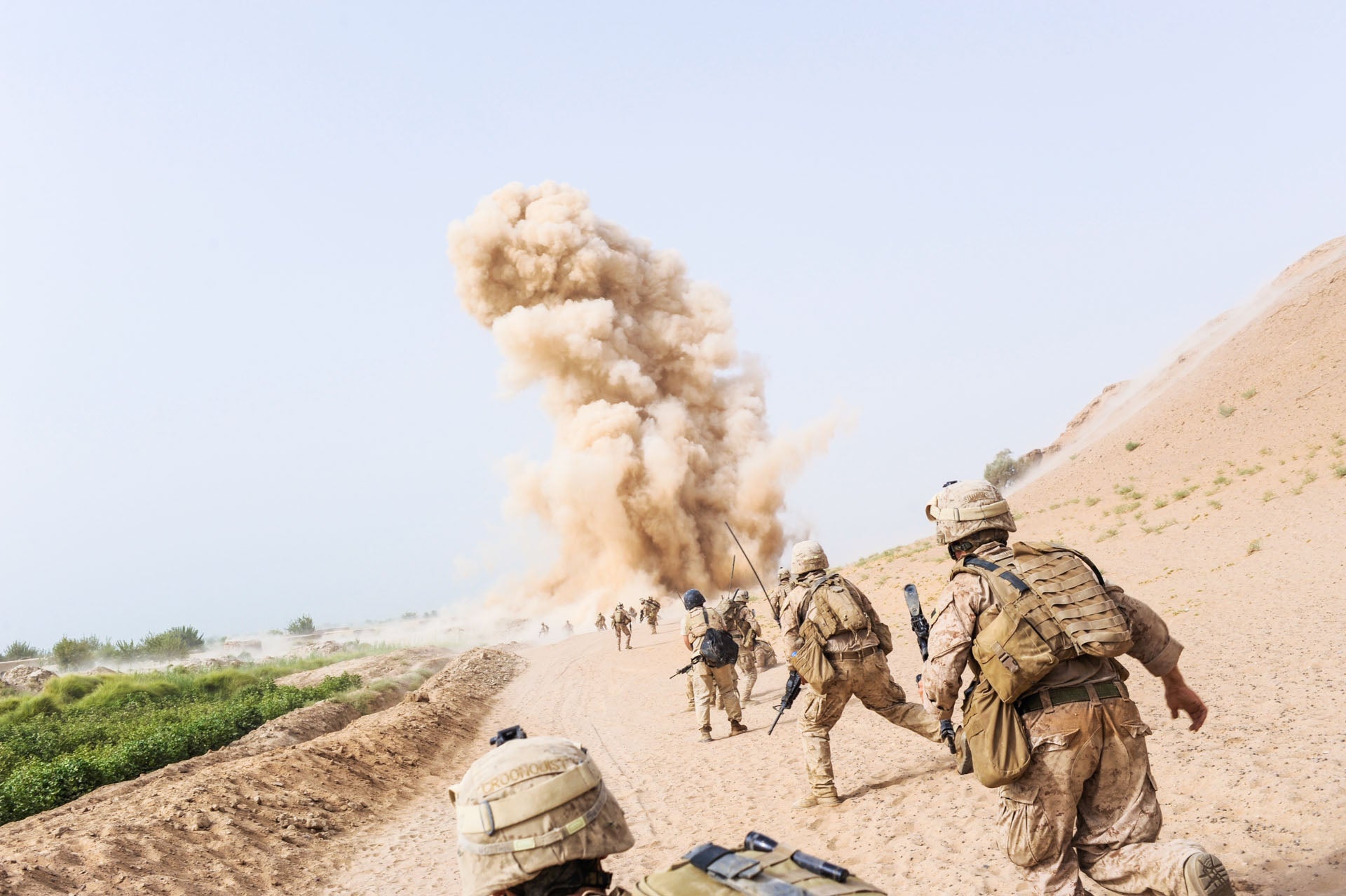 Buried bomb in Miam Poshteh, Helmand, Afghanistan, 2009