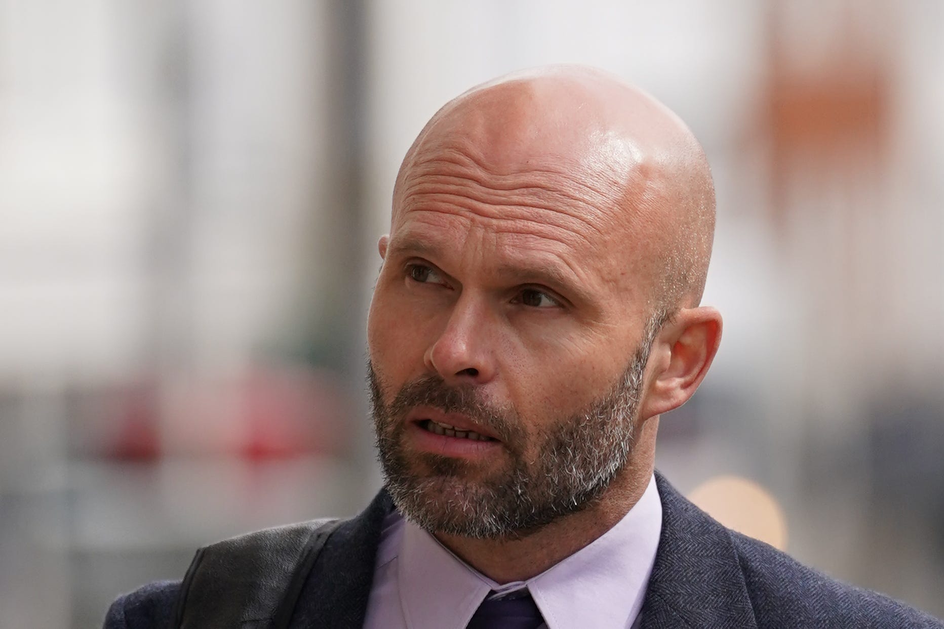 Pc Daniel Julian, who serves with Sussex Police, arrives at Lewes Crown Court (Gareth Fuller/PA)