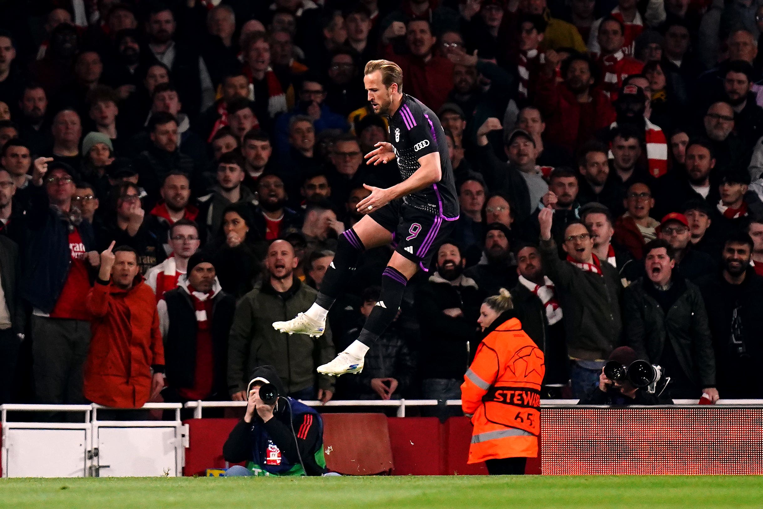 Harry Kane scored at the Emirates again (John Walton/PA)