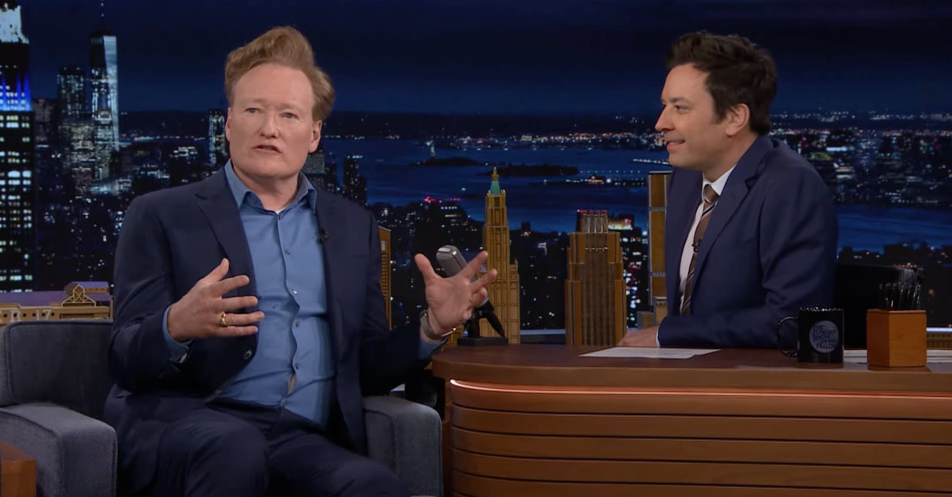 Conan O’Brien and Jimmy Fallon on ‘The Tonight Show Starring Jimmy Fallon’