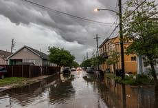 Storms bring flooding rain and damaging winds to states across the South