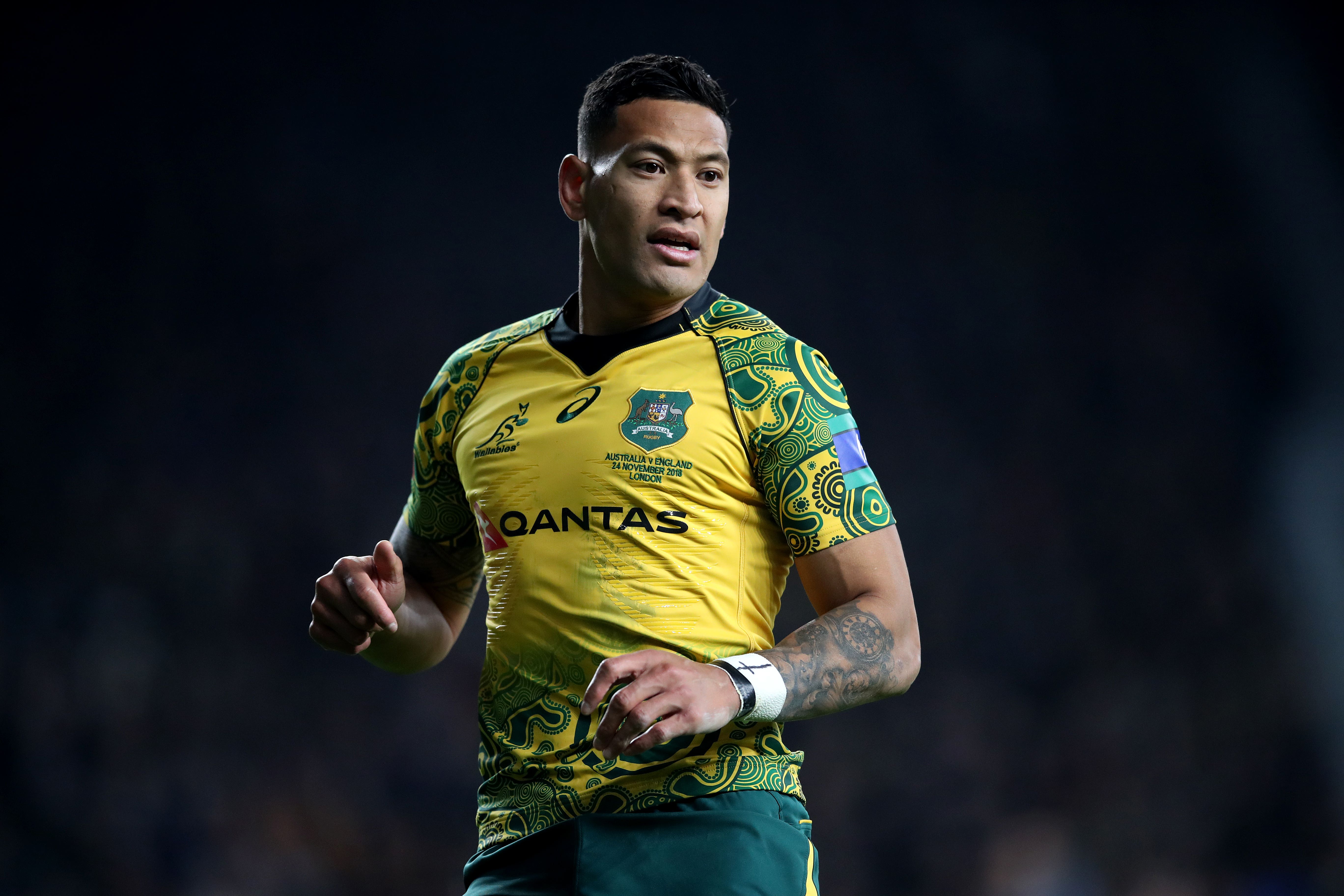 Israel Folau had his contract terminated by the Wallabies and Waratahs over discriminatory social media posts (Adam Davy/PA)