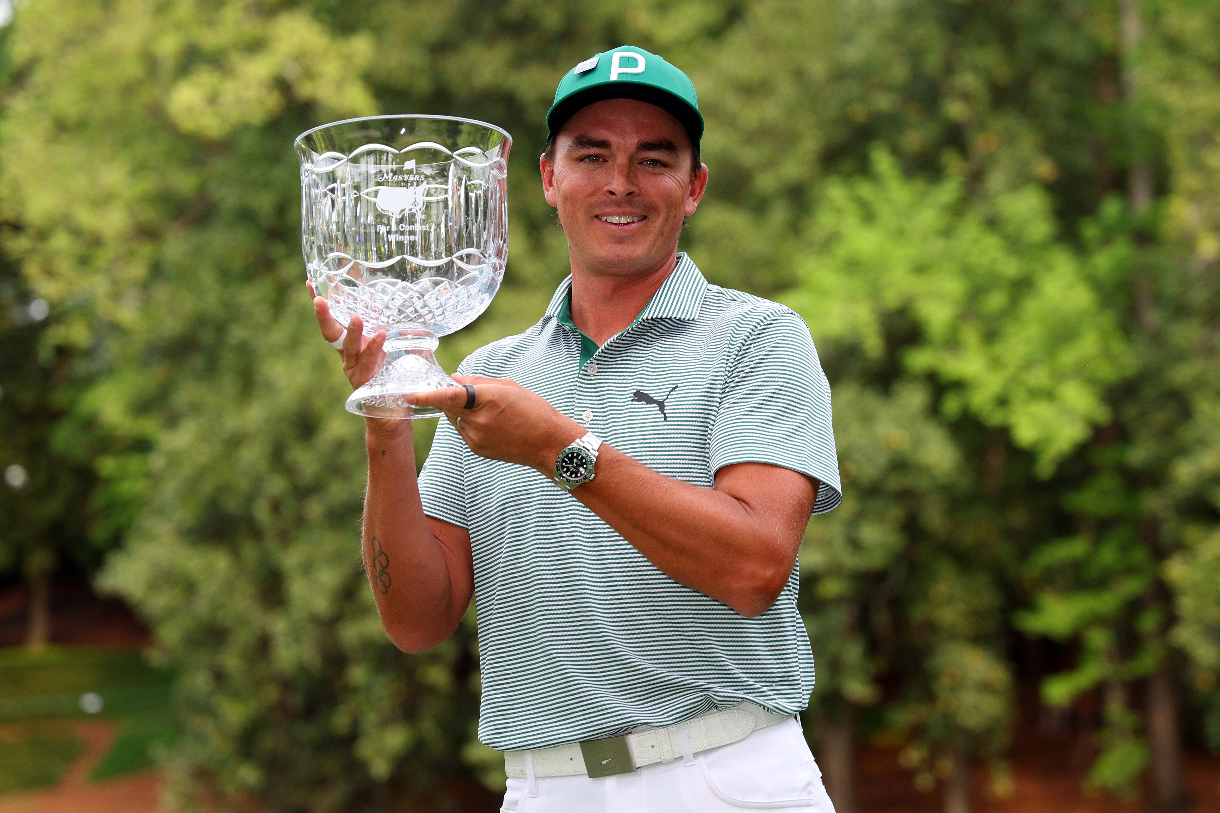 Rickie Fowler won the contest by two shots and will look to become the first player to win both the par three tournament and The Masters in the same week.