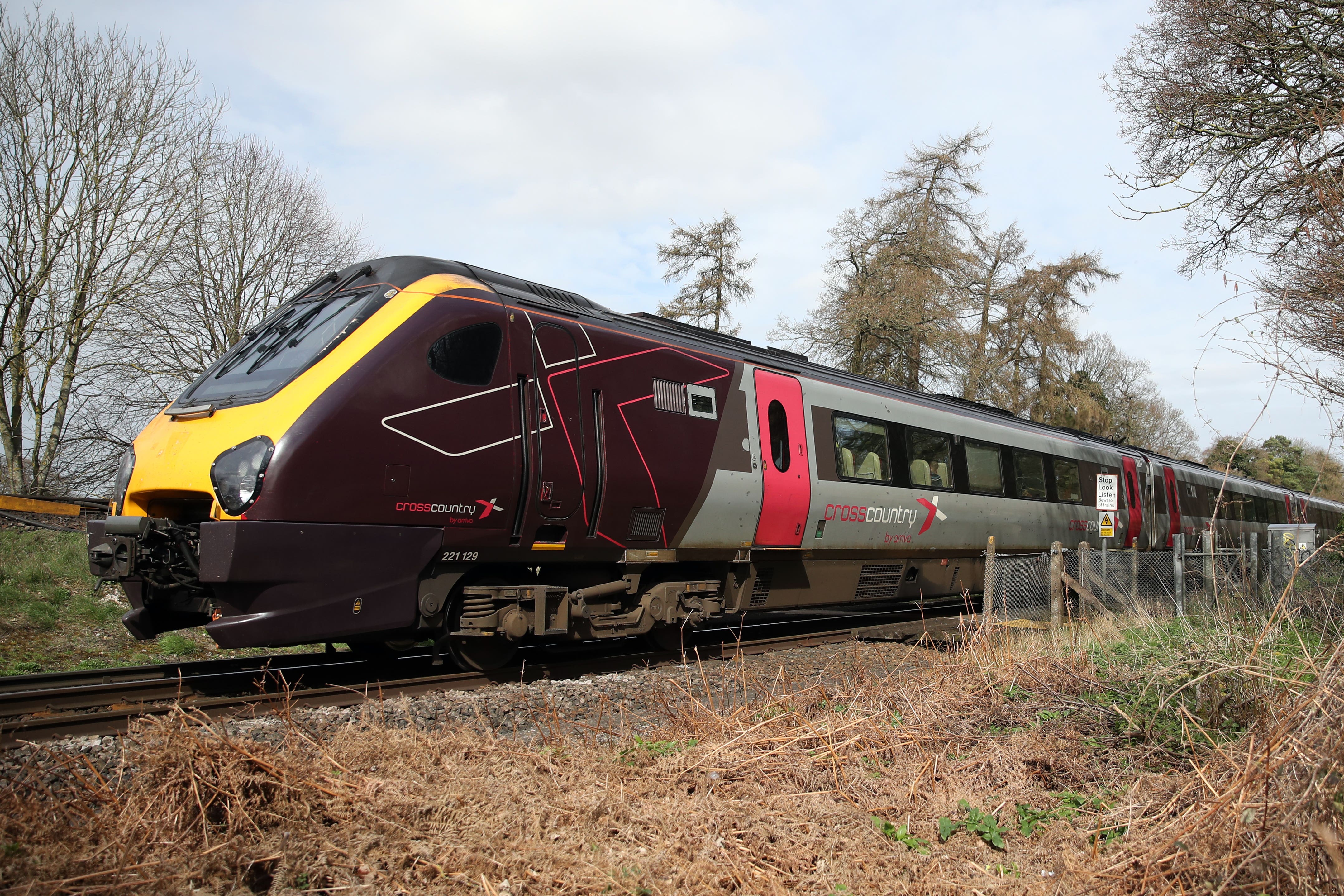 A CrossCountry train near Basingstoke (Andrew Matthews/PA)