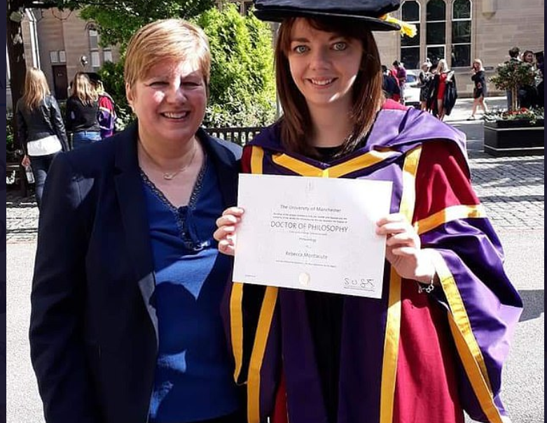 Julie Montacute (left) with her daughter Becky