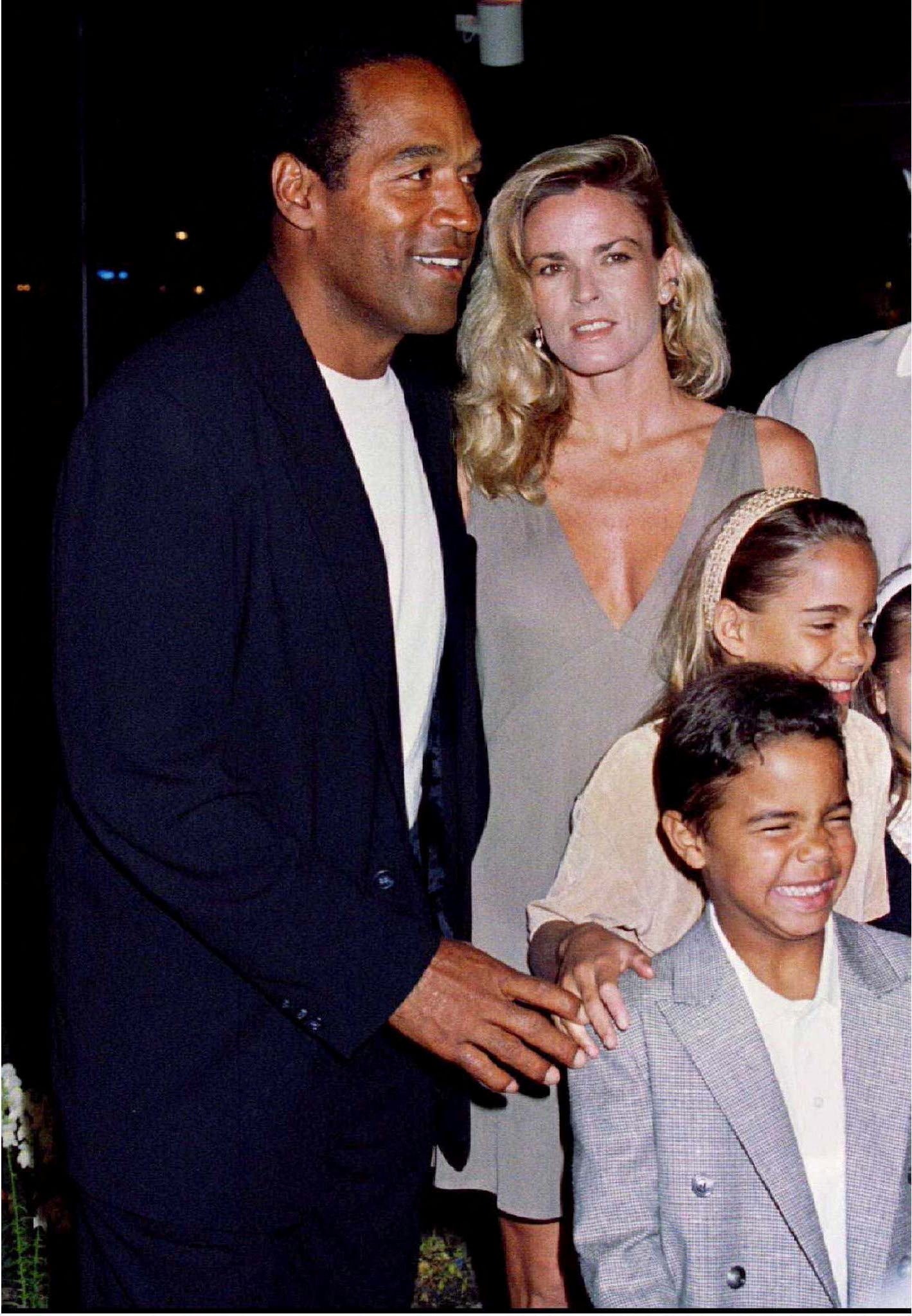 O.J. Simpson is shown with his late ex-wife Nicole Simpson and their children, daughter Sydney Brooke, 9, and son Justin, 6.