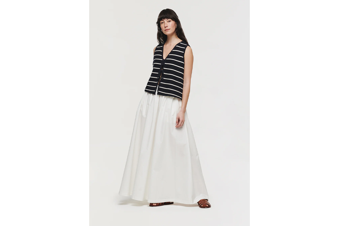 Aligne Natalie full length poplin skirt