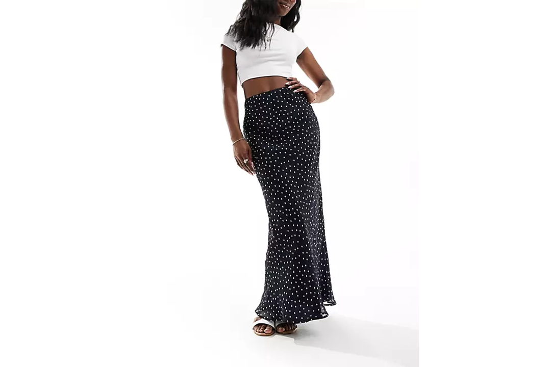 Asos chiffon bias maxi skirt 