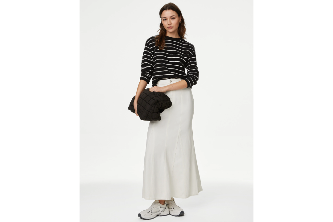 M&S denim maxi skirt