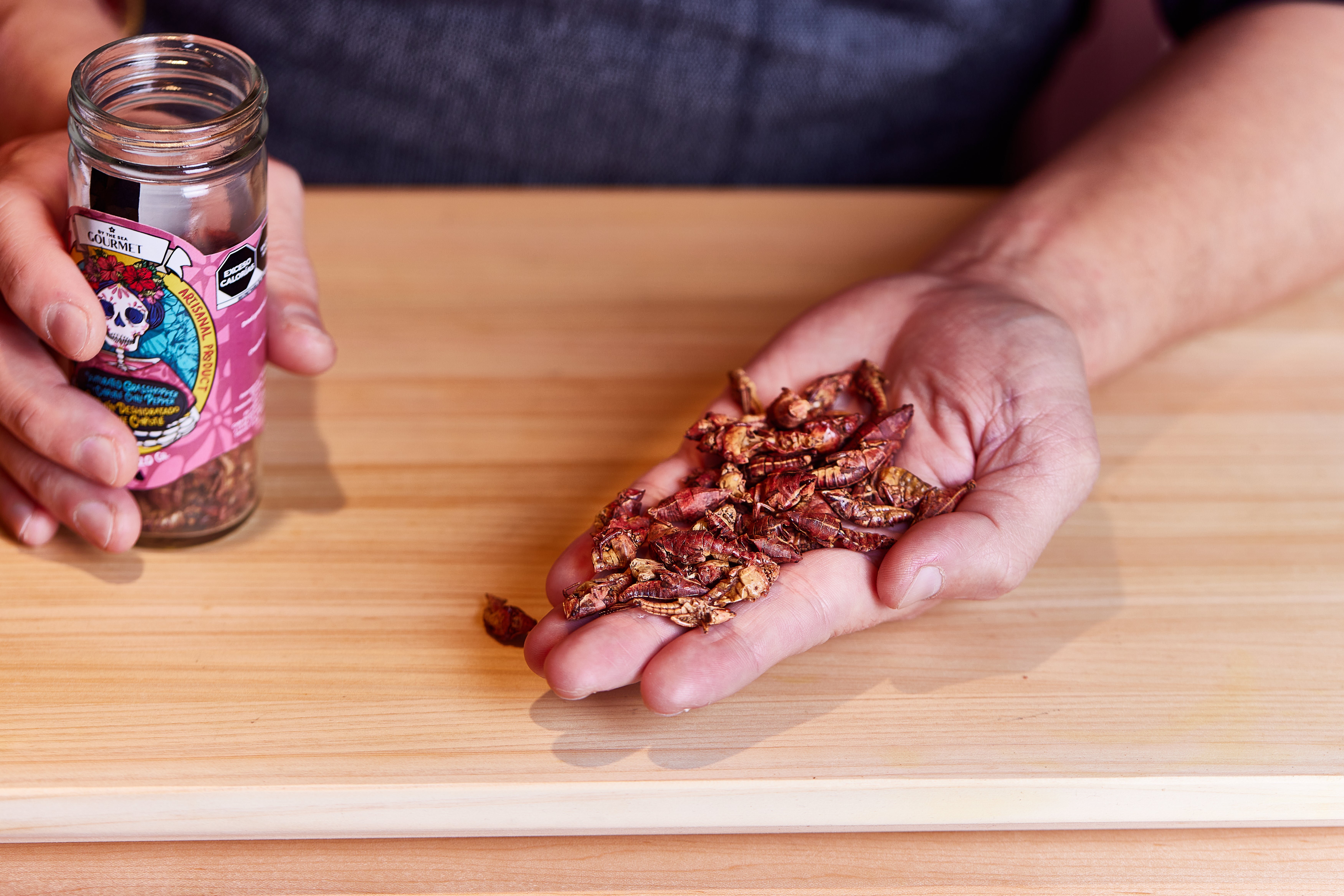 Trang sources his edible insects directly from Mexico