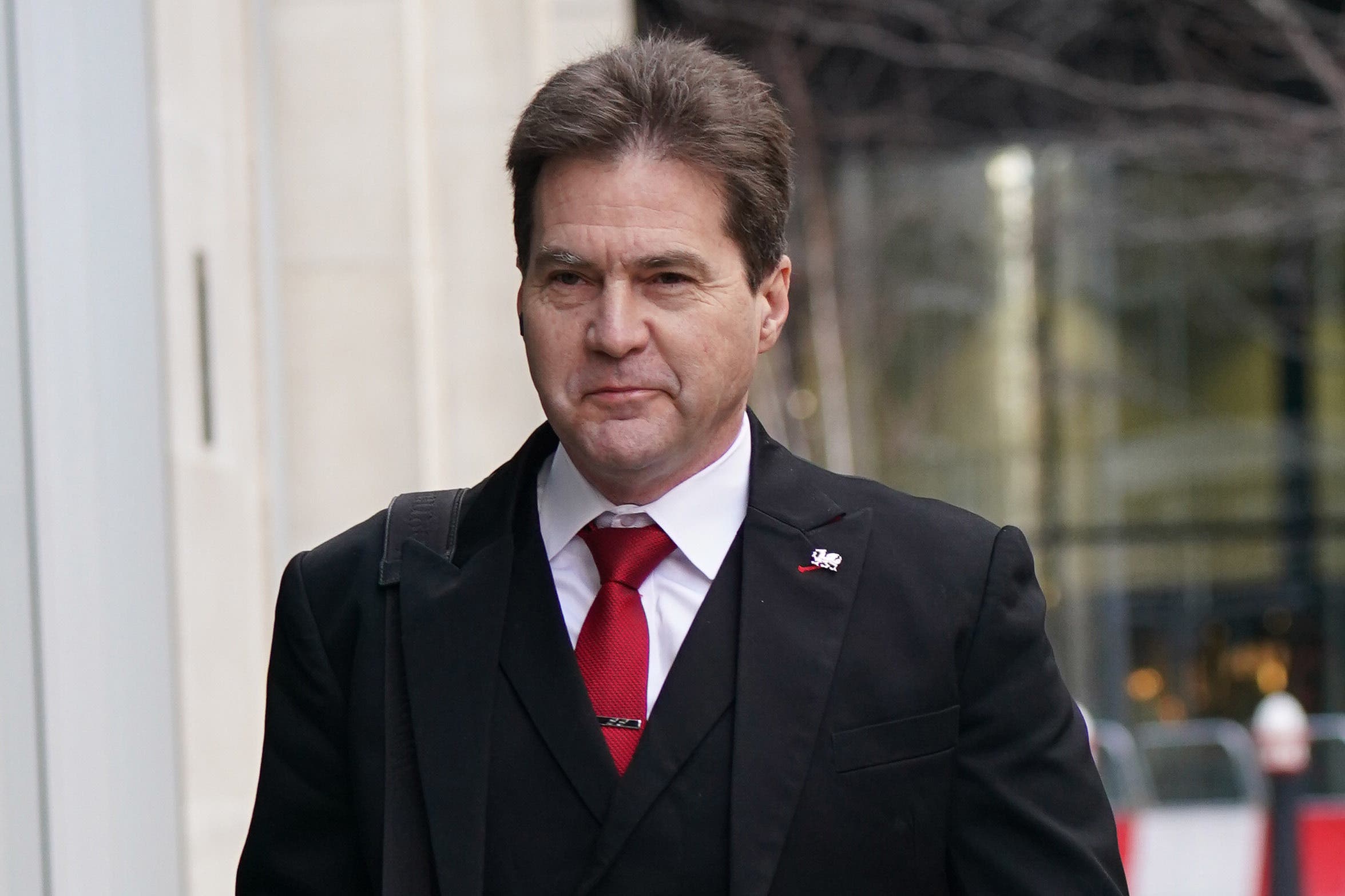 Dr Craig Wright arriving at the Rolls Building in London in February (Lucy North/PA)