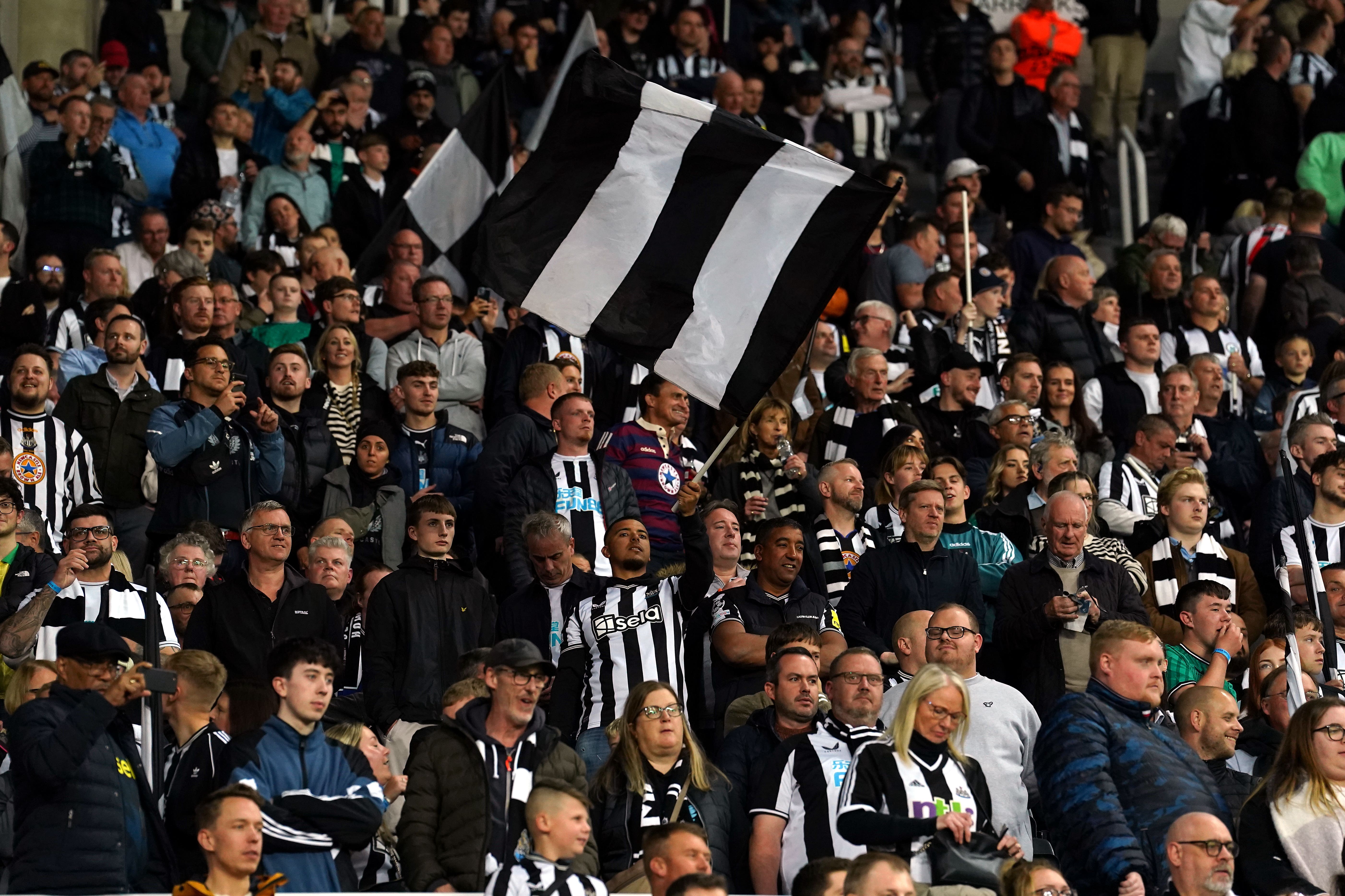 Newcastle have launched an initiative to allow deaf fans to ‘feel’ the St James’ Park atmosphere (Martin Rickett/PA)