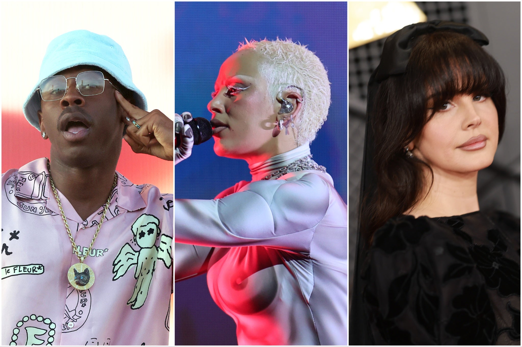 Tyler the Creator, Doja Cat and Lana Del Rey